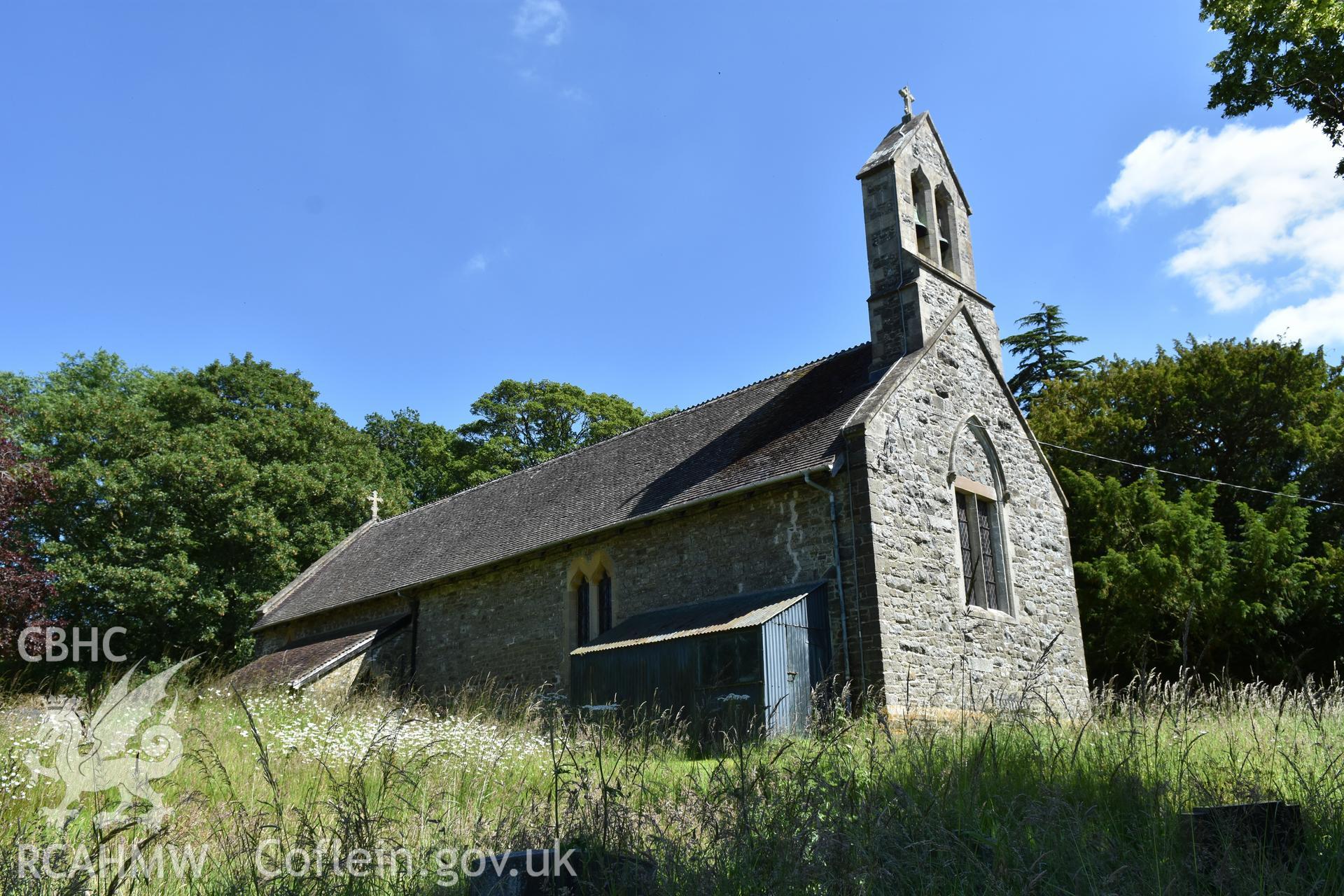 St Etheldreda's church, Hyssington, exterior