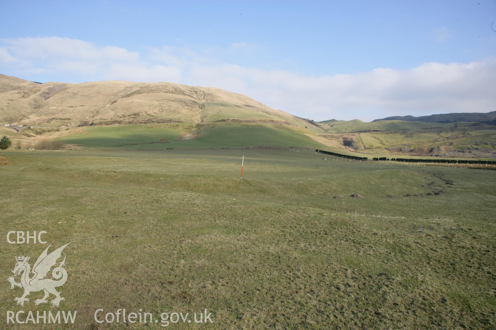 Photographic survey of Llys Arthur earthwork during fieldwork with Aberystwyth University, conducted on 21st February 2013.