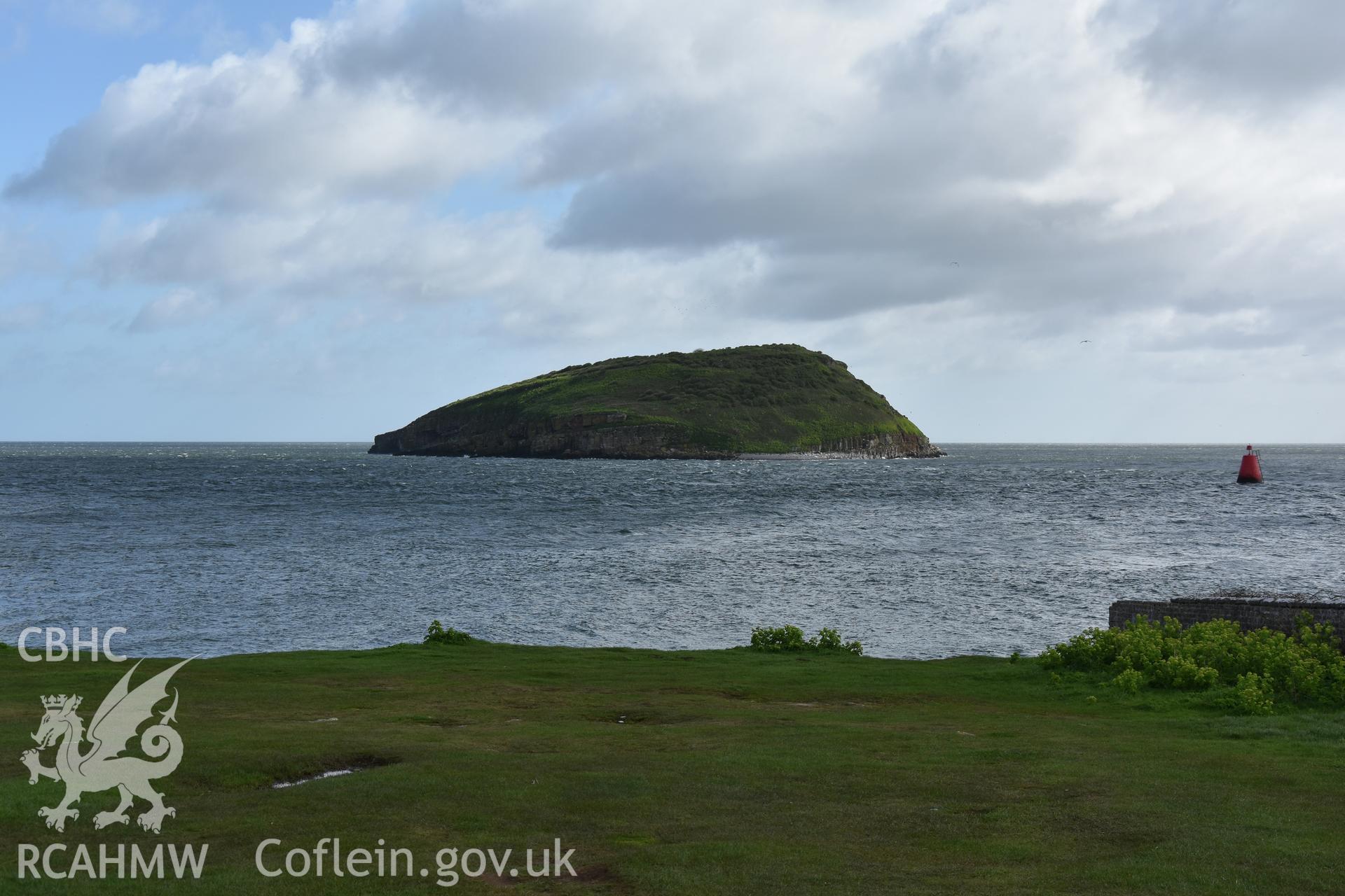 Investigator?s photographic survey of Puffin Island from Trywn Du for the CHERISH Project. ? Crown: CHERISH PROJECT 2019. Produced with EU funds through the Ireland Wales Co-operation Programme 2014-2020. All material made freely available through the Open Government Licence.