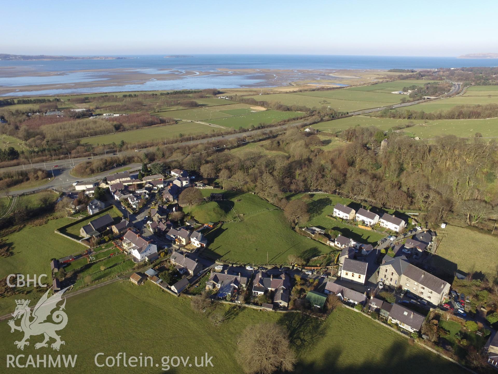 Photo showing view of Aber, taken by Paul R. Davis, February 2018..