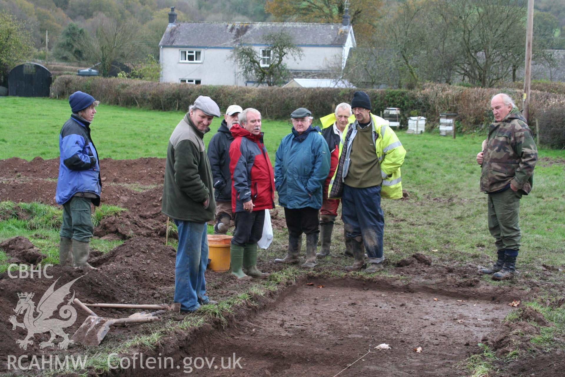 Excavations at Llys Brychan Roman villa by Dyfed Archaeological Trust, 2009.