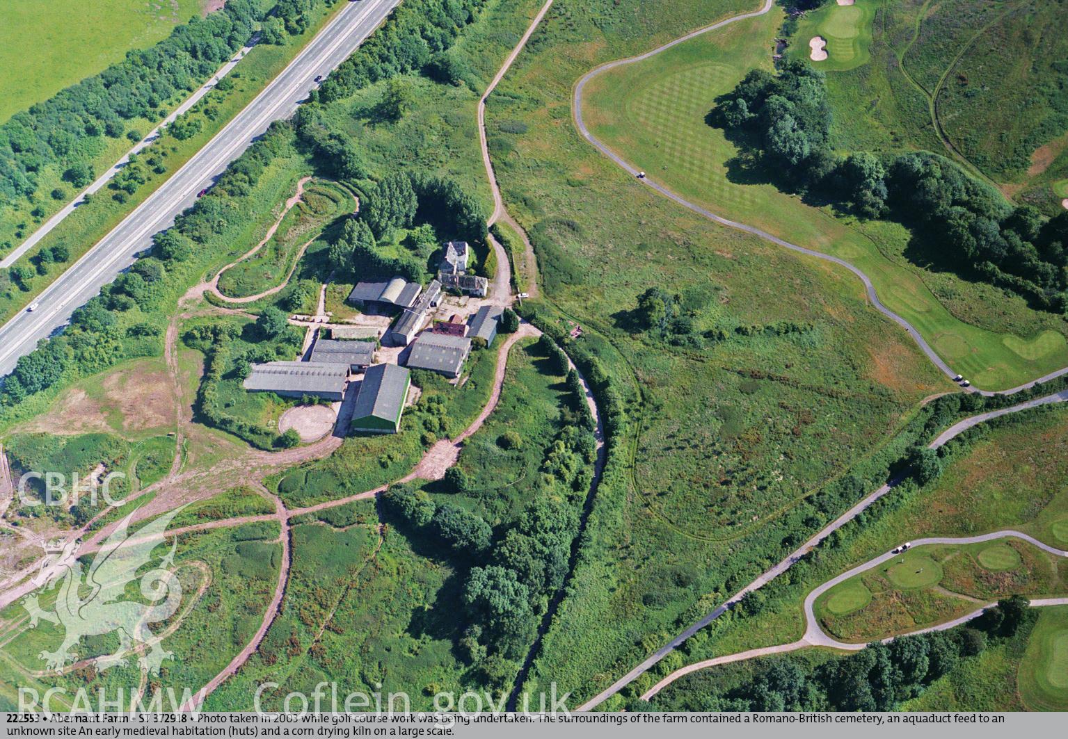 View of Abernant Farm, Caerleon, taken by John Sorrell, 2002