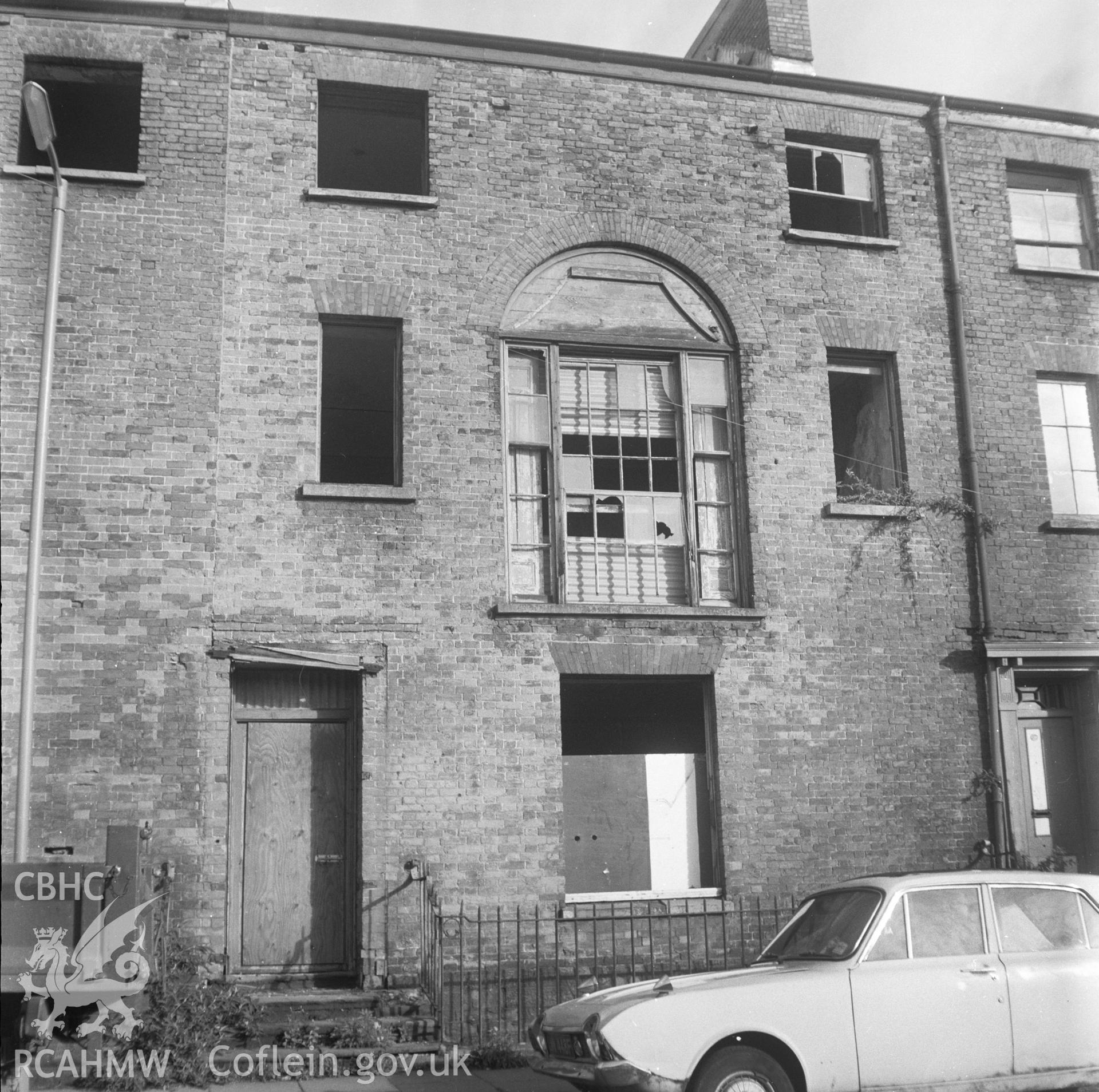 Digital copy of a view showing 6-37 Cambrian Place, Swansea taken by RCAHMW, 1979.