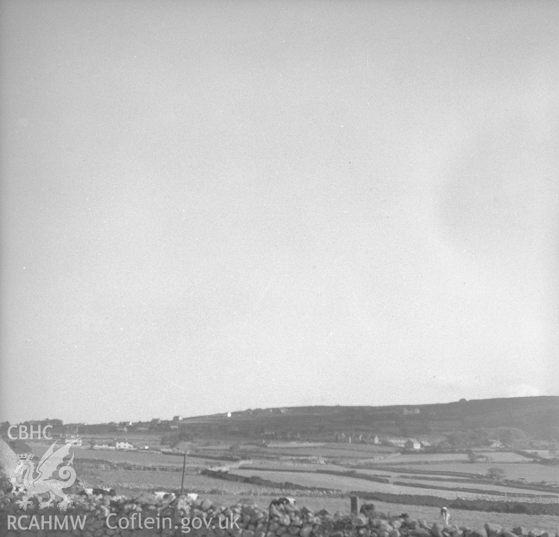 Digital copy of an undated nitrate negative showing a landscape view of Coed Mawr, Merioneth.