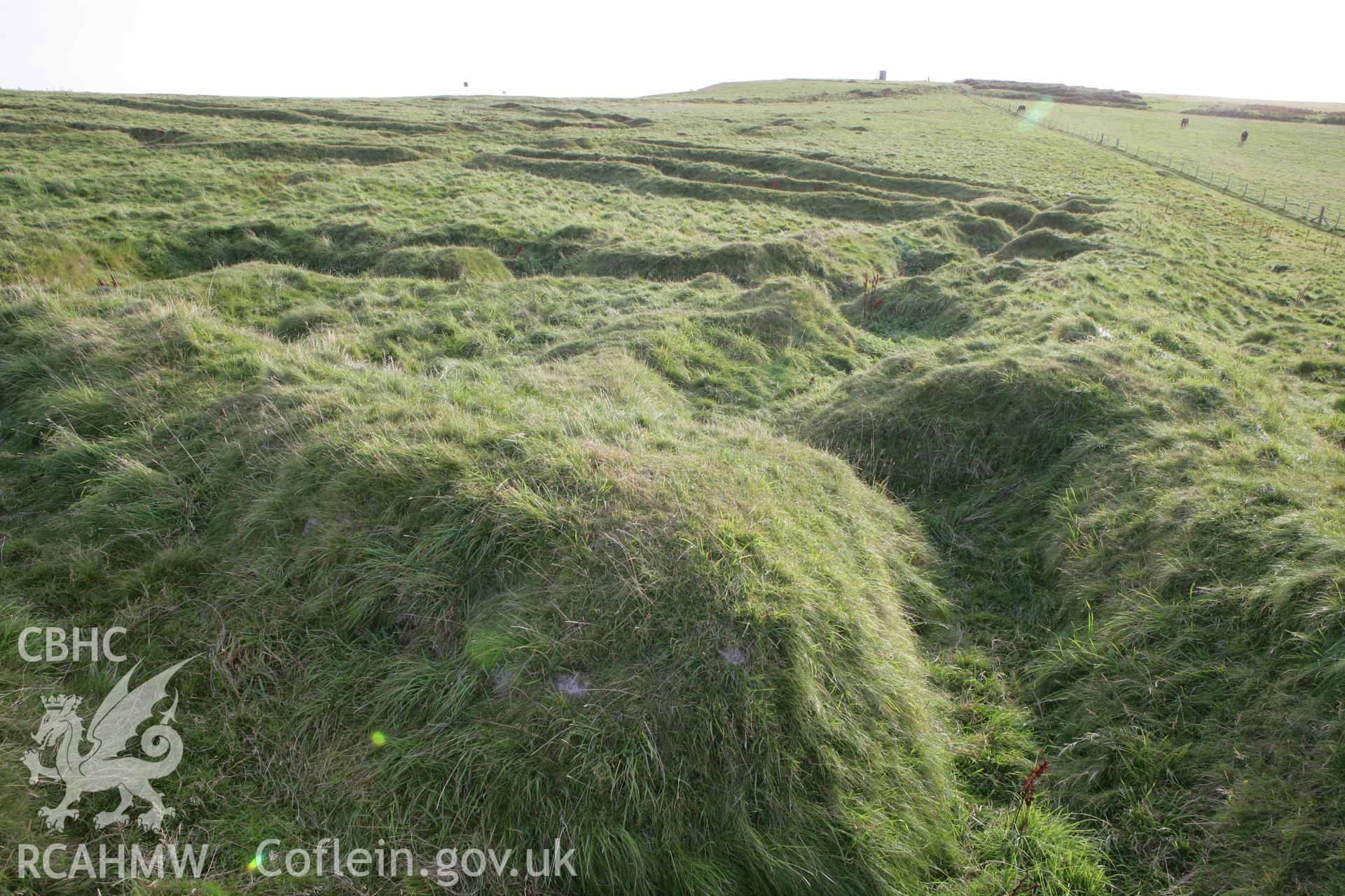 Penally First World War Practice Trenches. Photo survey during filming of 'Hidden Histories'.