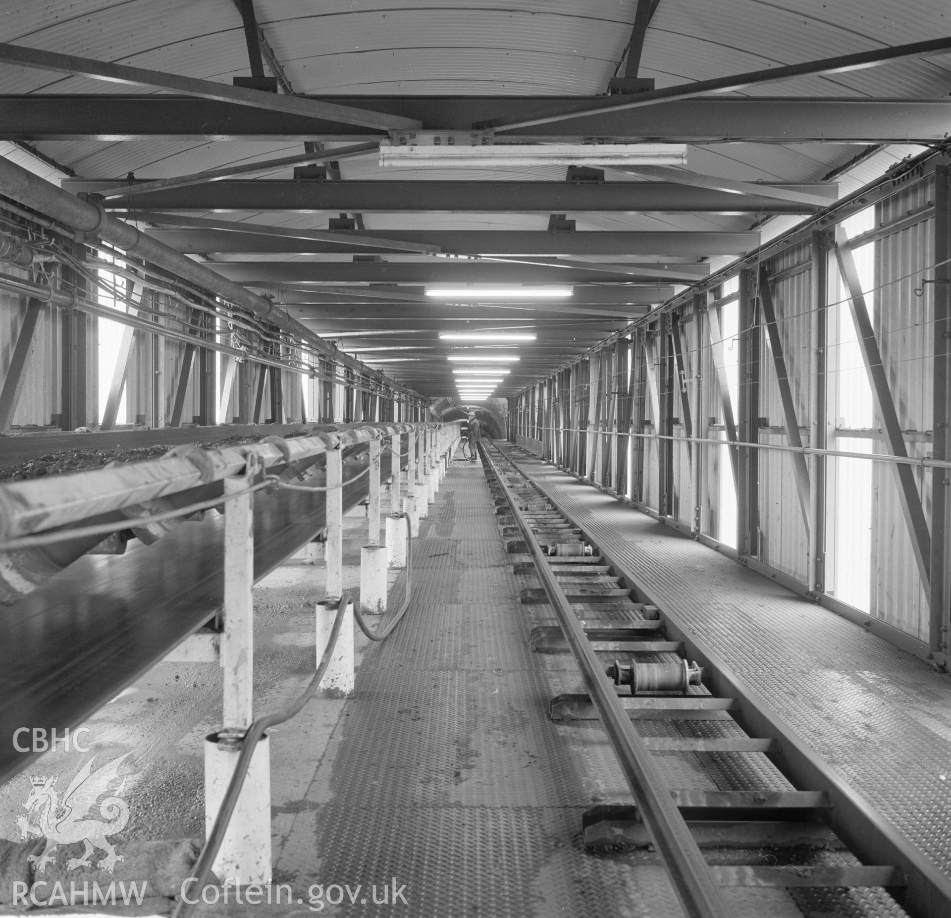 Digital copy of an acetate negative showing top of drift at Blaenant Colliery, from the John Cornwell Collection.