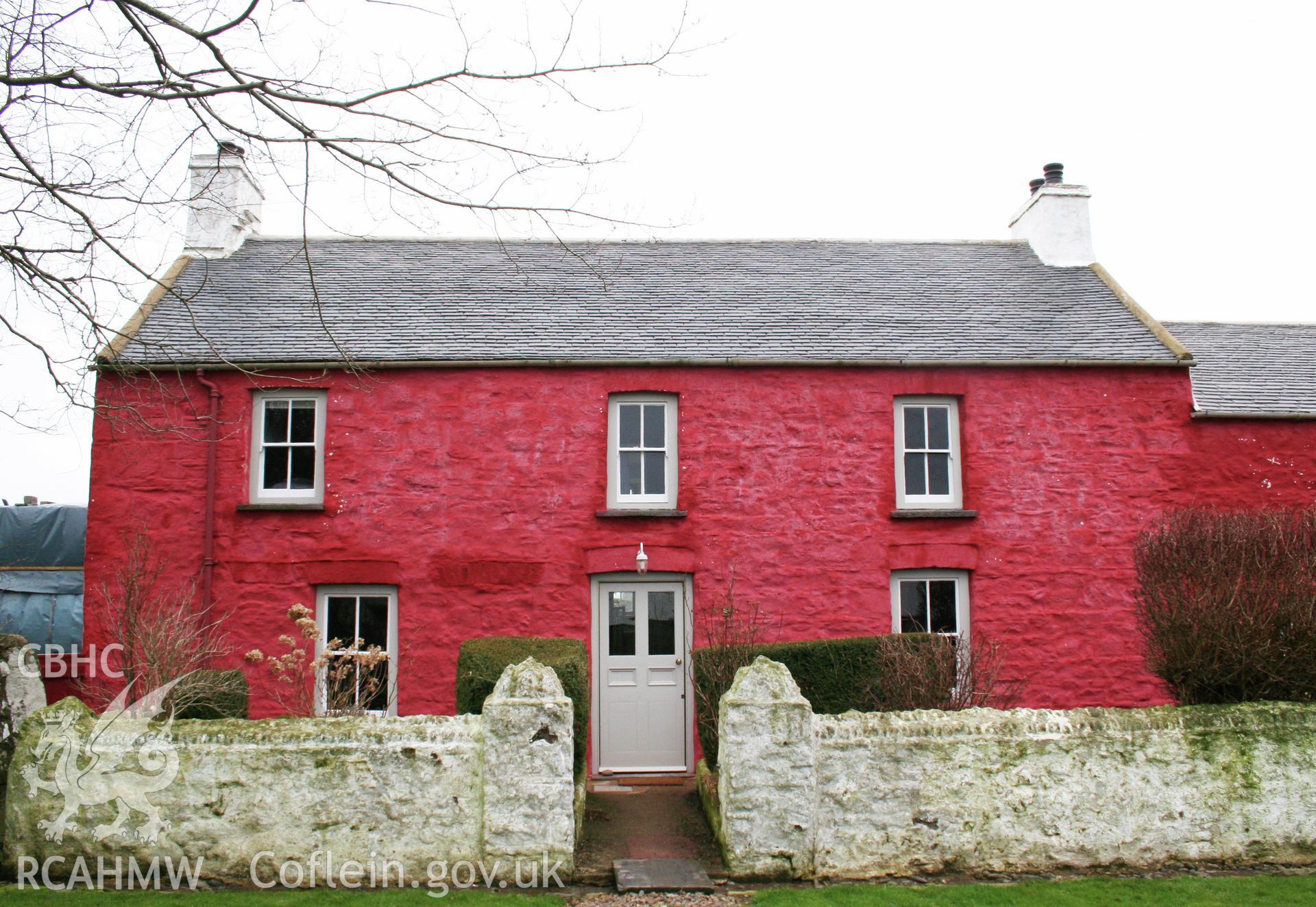 Exterior view of Trehilyn Farmhouse. Photographic survey of Trehilyn Farmhouse conducted by Geoff Ward in 2011.