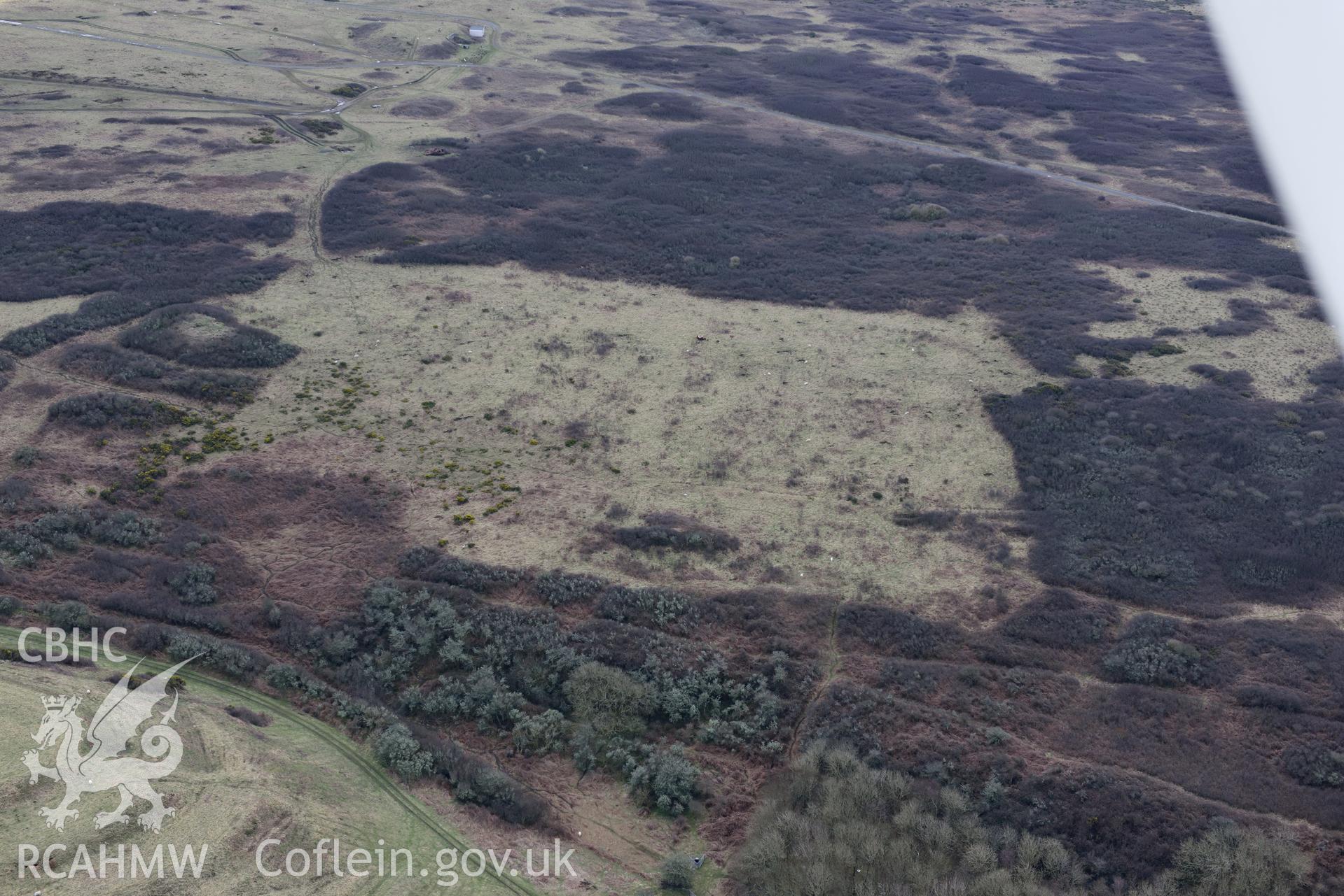 Warmans Hill. Baseline aerial reconnaissance survey for the CHERISH Project. ? Crown: CHERISH PROJECT 2018. Produced with EU funds through the Ireland Wales Co-operation Programme 2014-2020. All material made freely available through the Open Government Licence.