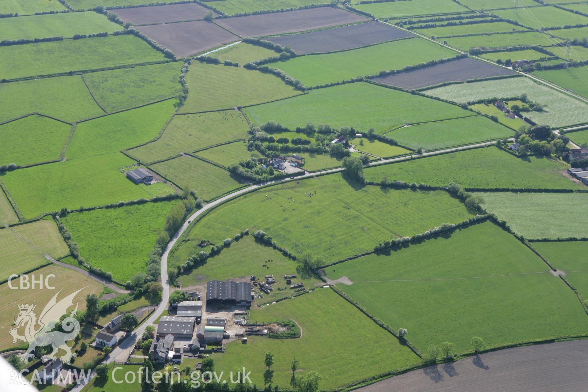 RCAHMW colour oblique photograph of Brickhouse Farm, Redwick. Taken by Toby Driver on 24/05/2010.