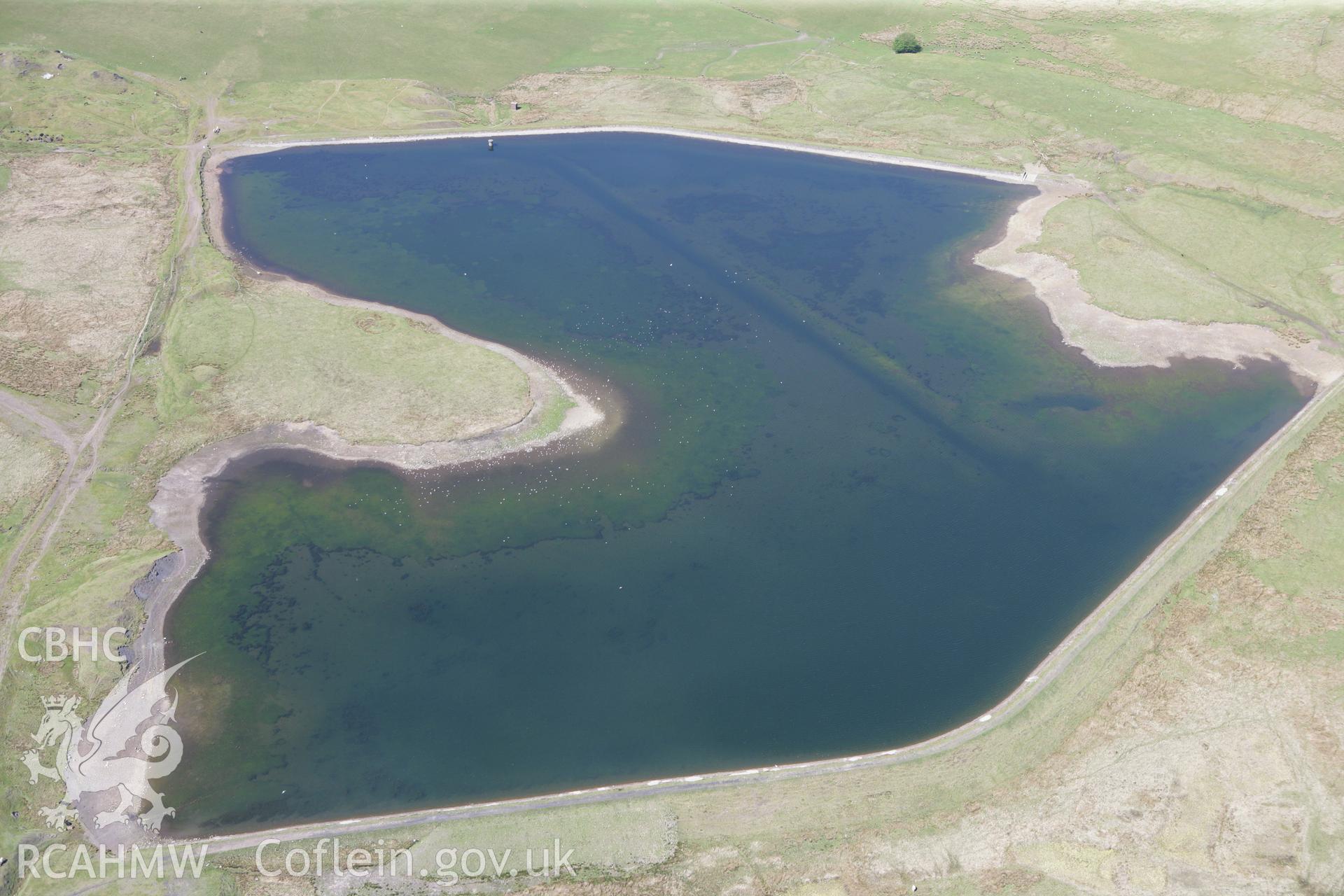 RCAHMW colour oblique photograph of Raslas Pond, part of the Dowlais Free Drainage System. Taken by Toby Driver on 24/05/2010.