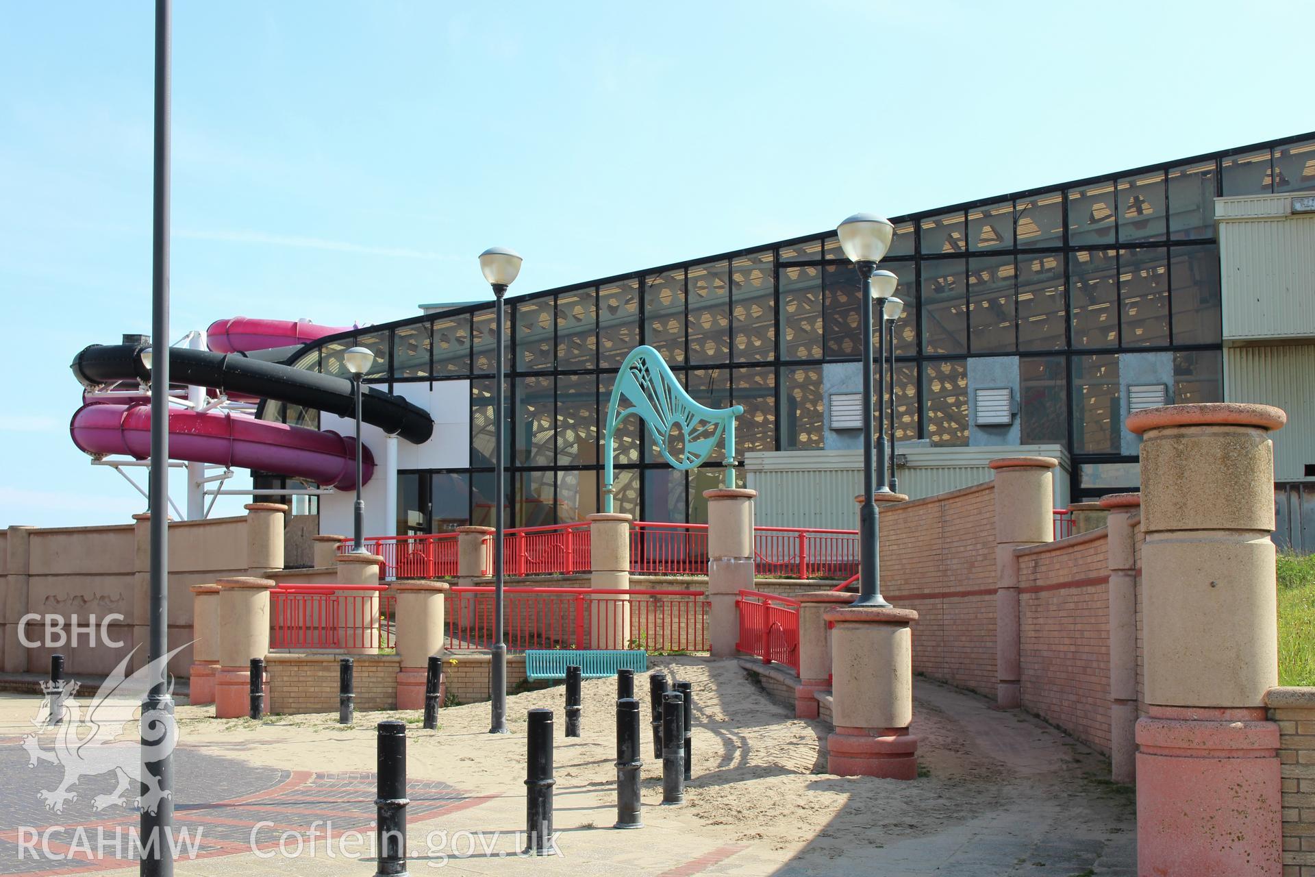 Exterior view of Rhyl Sun Centre, taken by Sue Fielding, 27th May 2016.