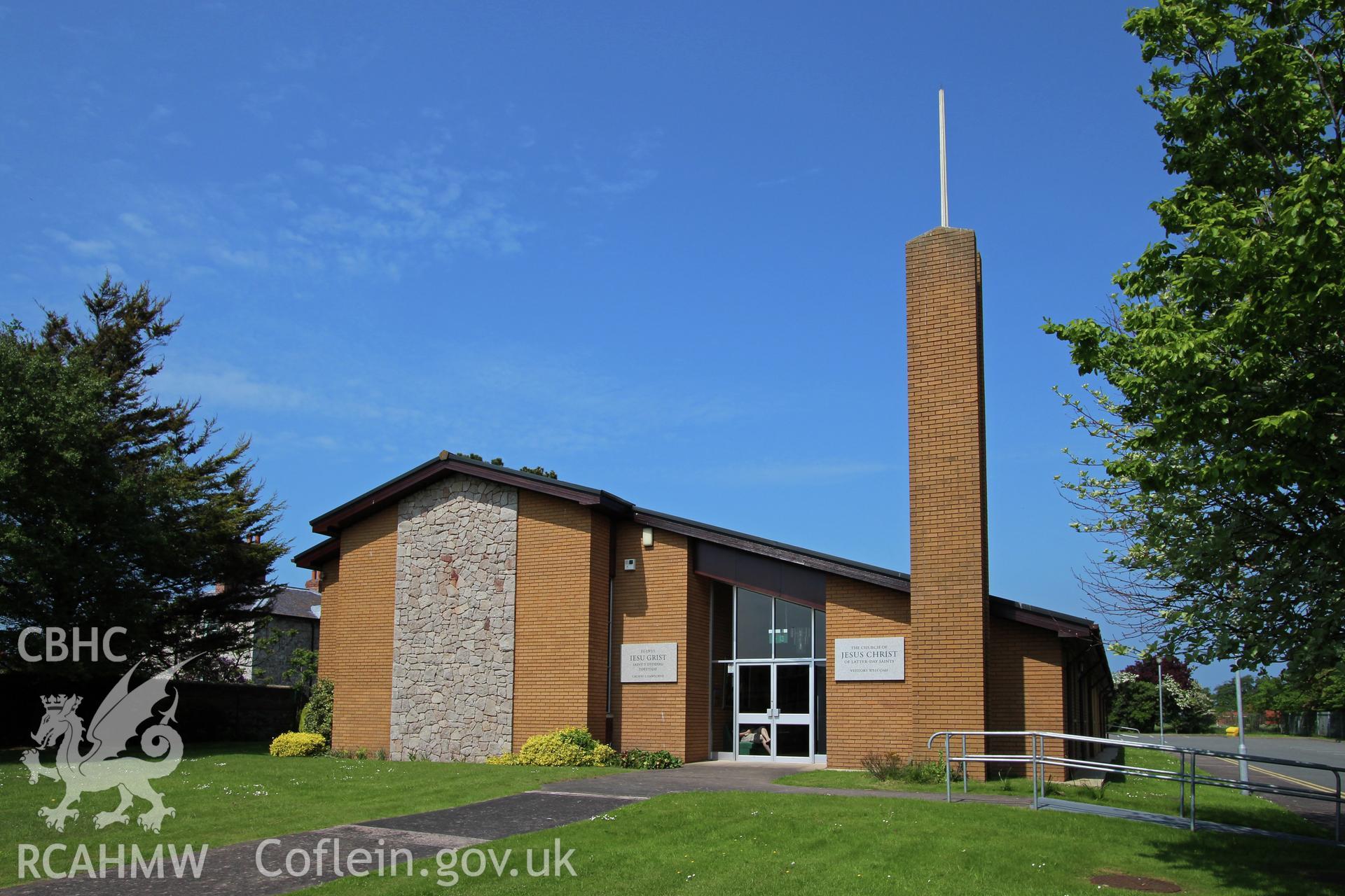 Vale Road Church of Latter Day Saints, Rhyl, front from west