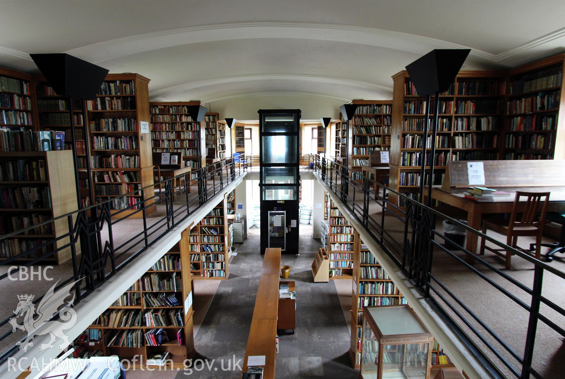Plas Wernfawr, Harlech, interior of library