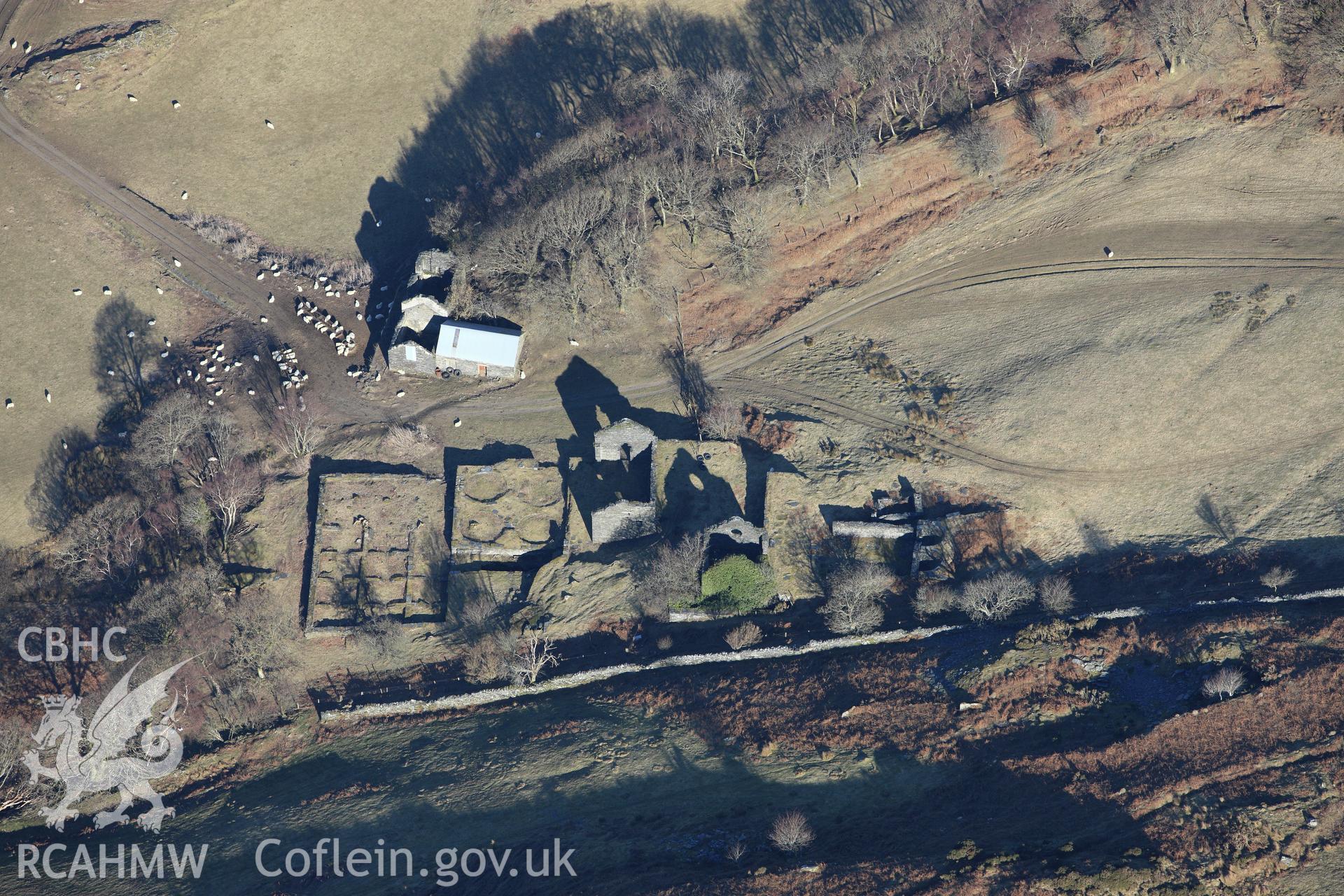 RCAHMW colour oblique photograph of Bryndyfi lead mine. Taken by Toby Driver on 08/03/2010.