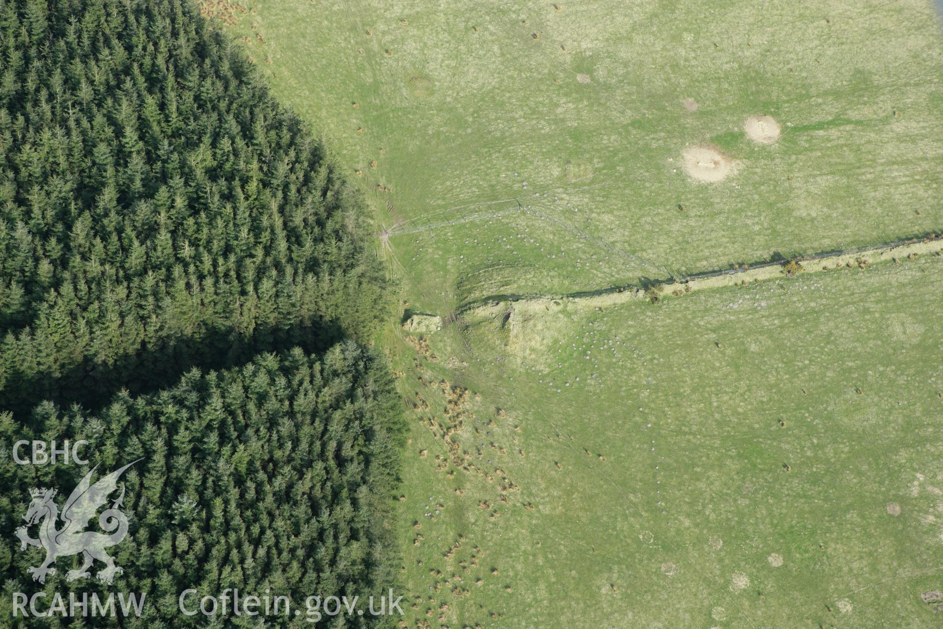 RCAHMW colour oblique aerial photograph of Crug-Glas. Taken on 13 April 2010 by Toby Driver