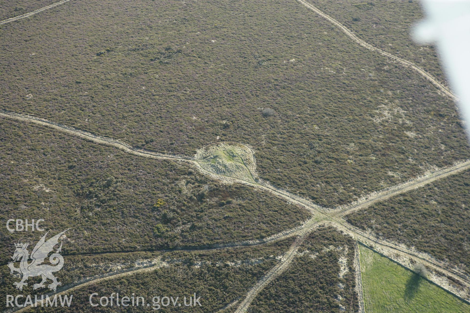 RCAHMW colour oblique aerial photograph of Freni-Fach Barrow. Taken on 13 April 2010 by Toby Driver