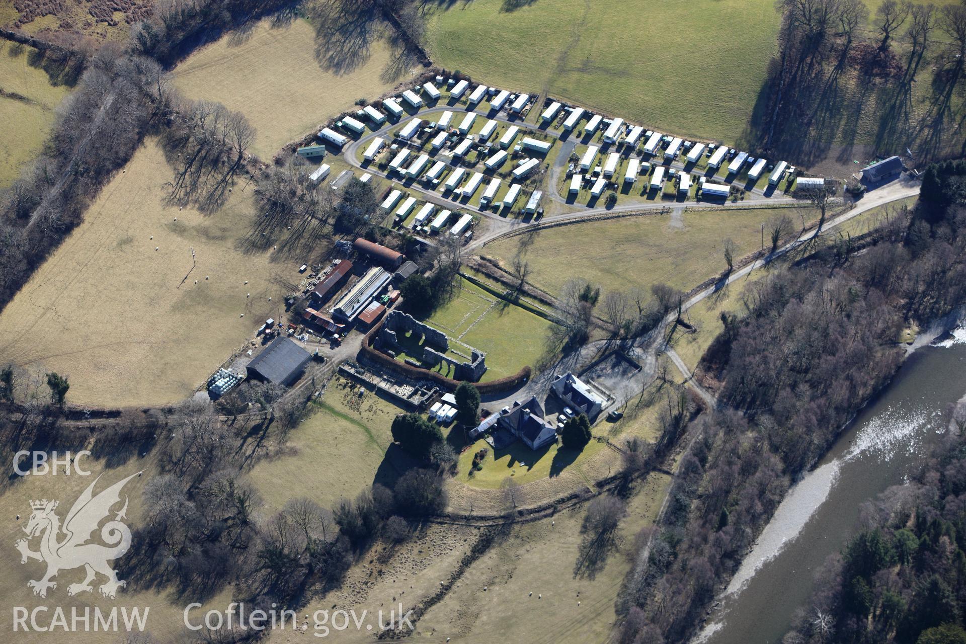 RCAHMW colour oblique photograph of Cymer Abbey. Taken by Toby Driver on 08/03/2010.