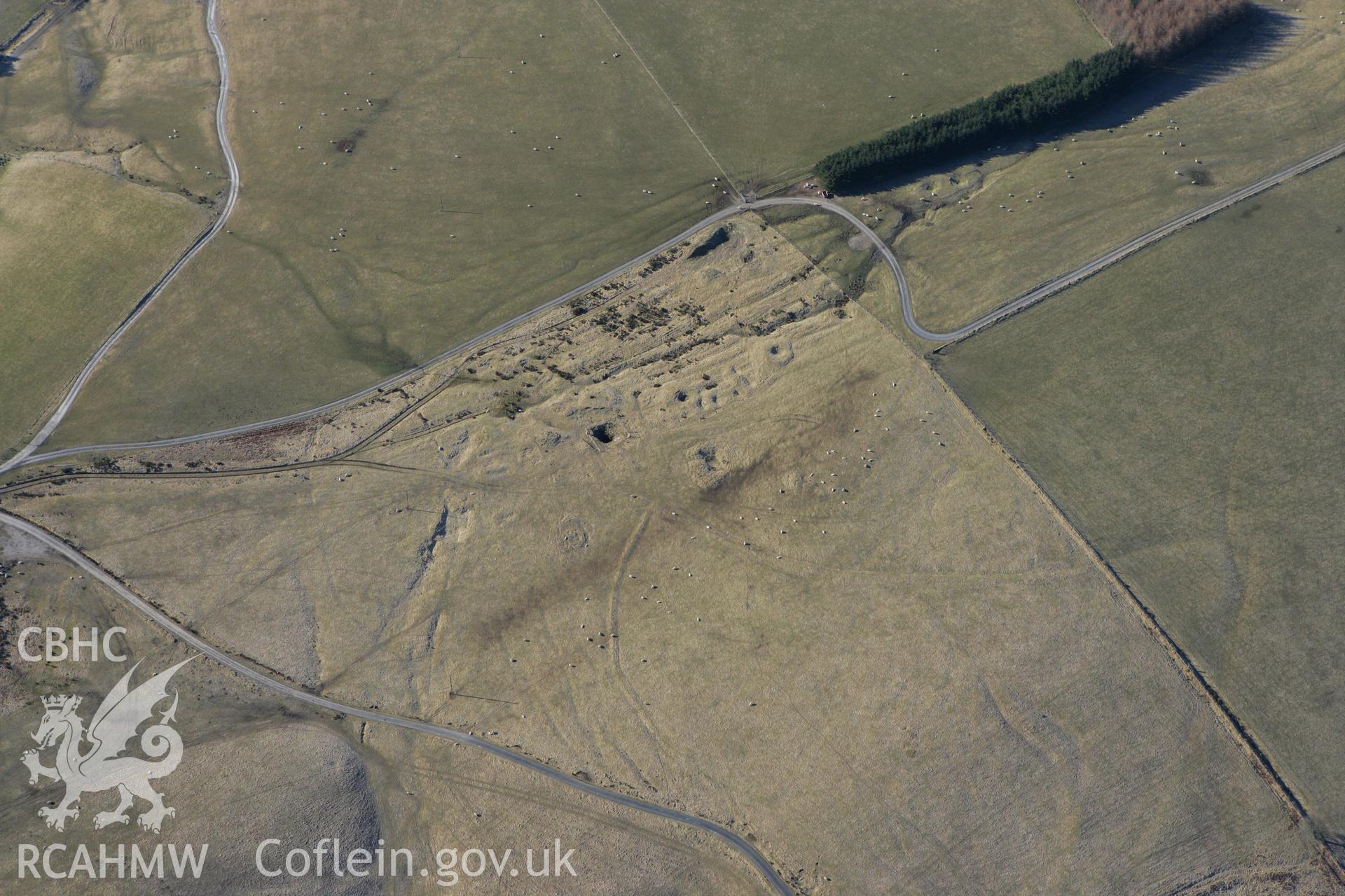 RCAHMW colour oblique photograph of Gwestyn copper and lead mine. Taken by Toby Driver on 08/03/2010.