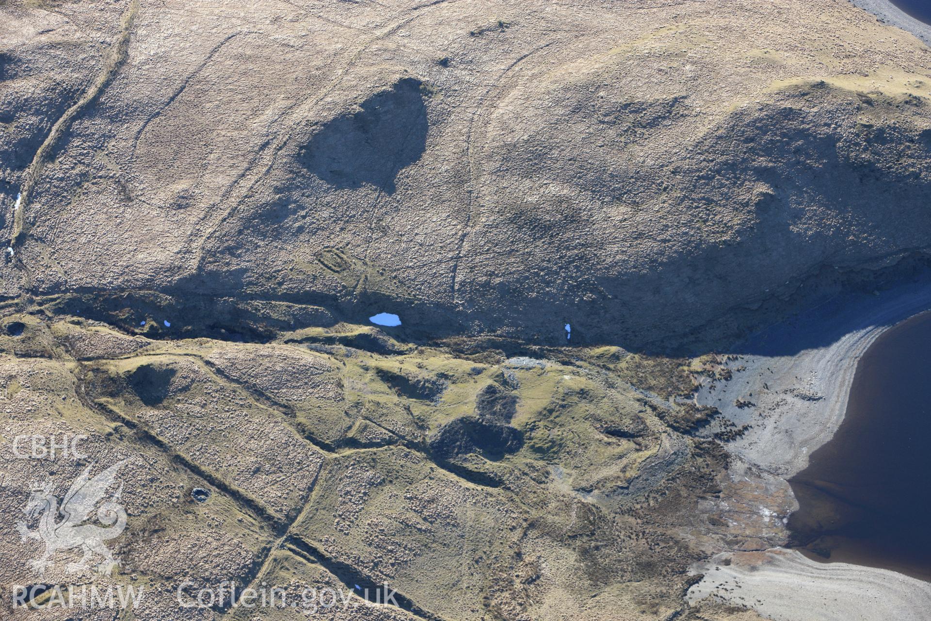 RCAHMW colour oblique photograph of Camddwr metal mine. Taken by Toby Driver on 08/03/2010.
