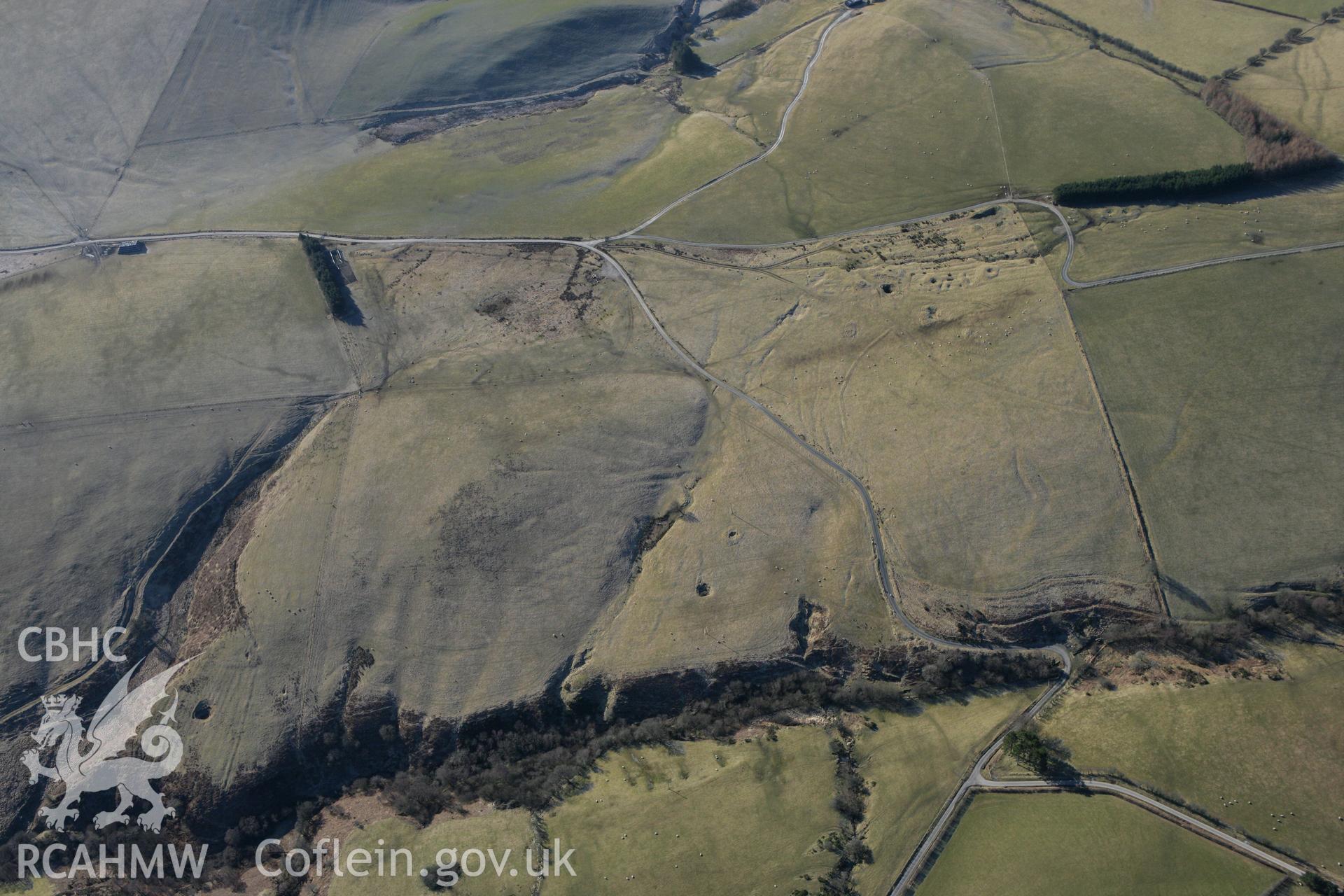 RCAHMW colour oblique photograph of Gwestyn copper and lead mine. Taken by Toby Driver on 08/03/2010.