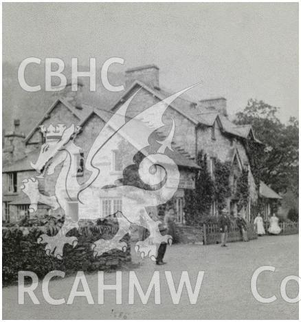 .gif file showing Waterloo Hotel, Betws y Coed produced by Rita Singer using stereoscopicmages in the National Monuments of Record