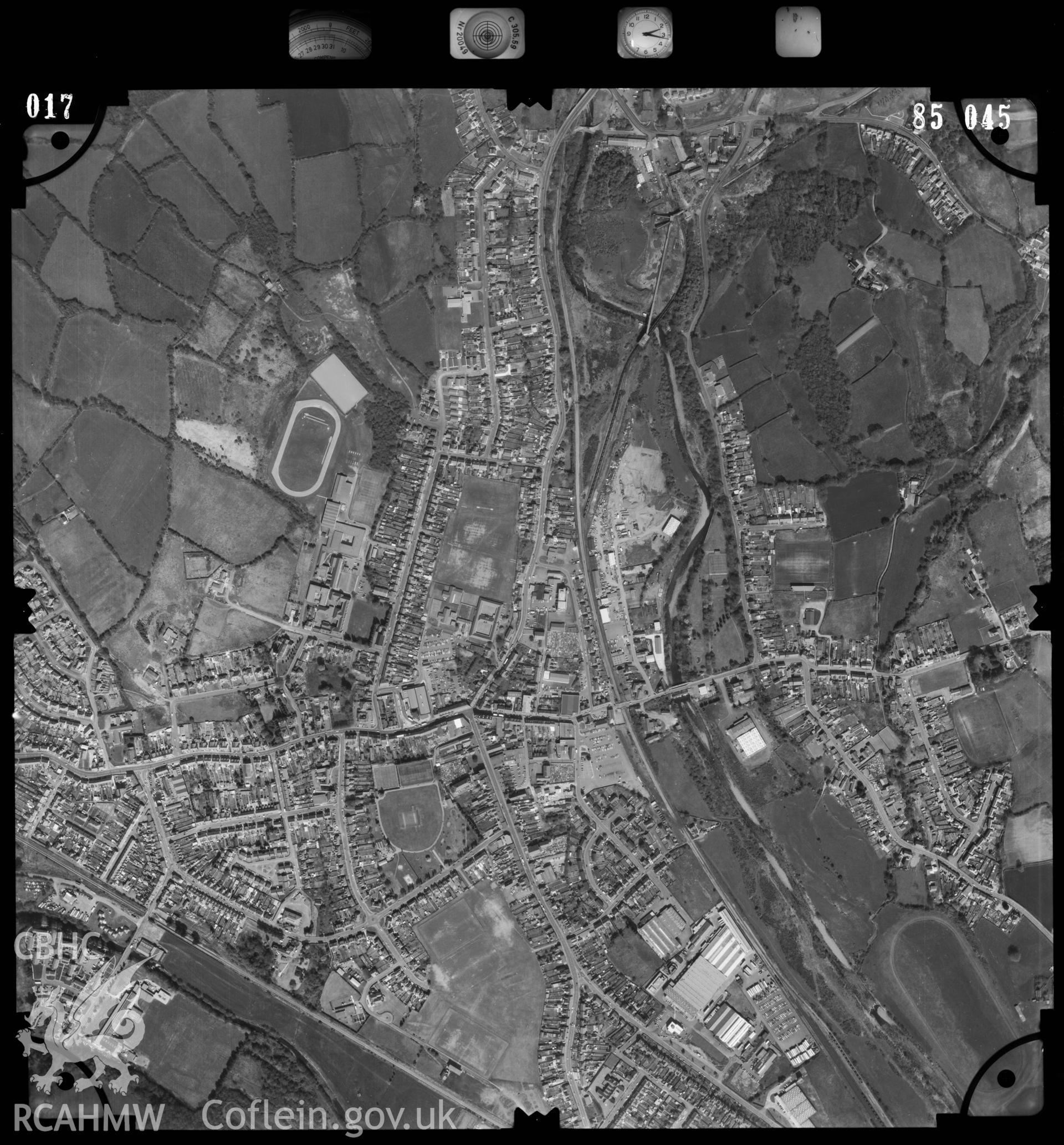 Aerial view of Ammanford,  SN6312 by Ordnance Survey. ref 85/045/017.