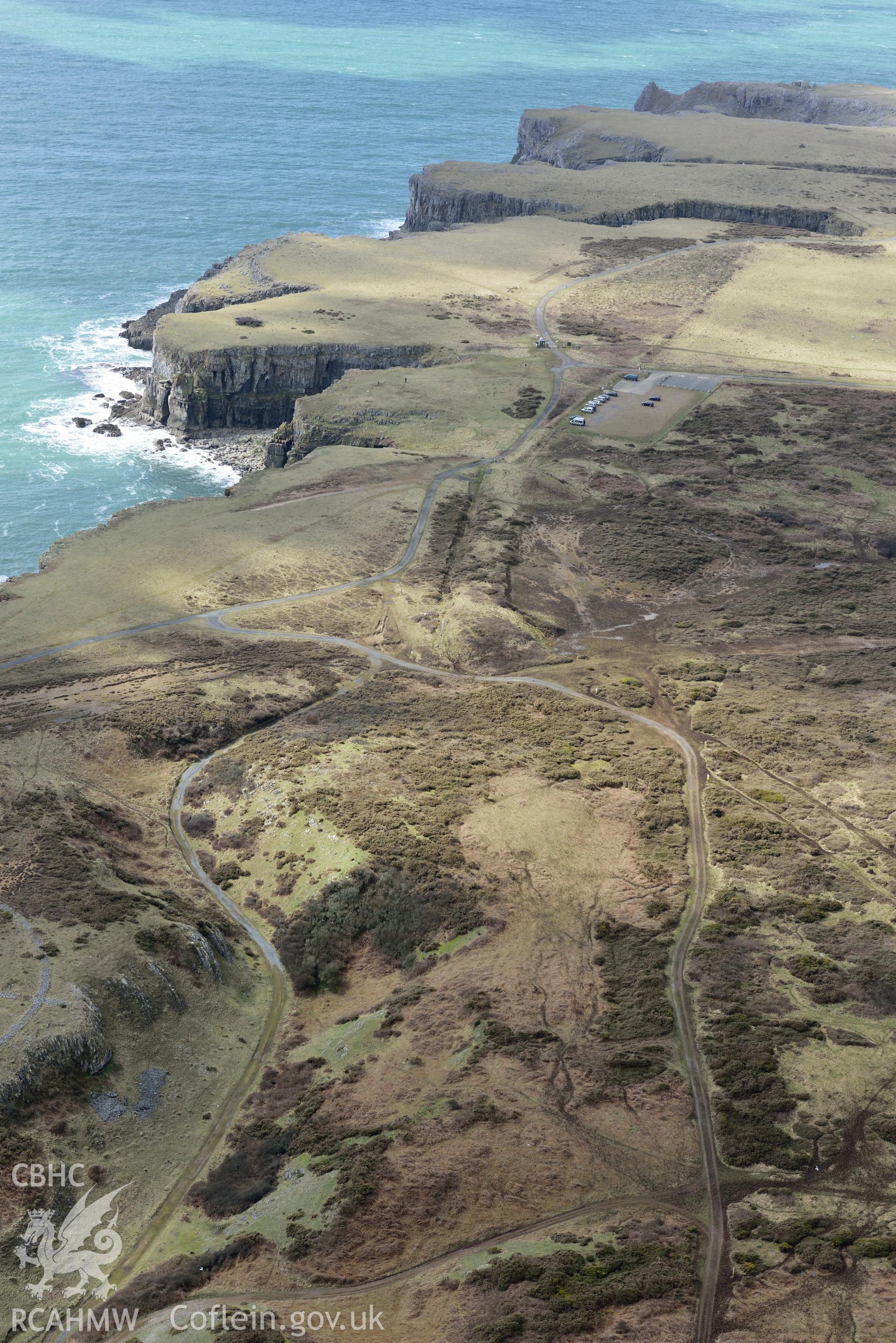 Trevallen Downs blockhouses. Baseline aerial reconnaissance survey for the CHERISH Project. ? Crown: CHERISH PROJECT 2018. Produced with EU funds through the Ireland Wales Co-operation Programme 2014-2020. All material made freely available through the Open Government Licence.