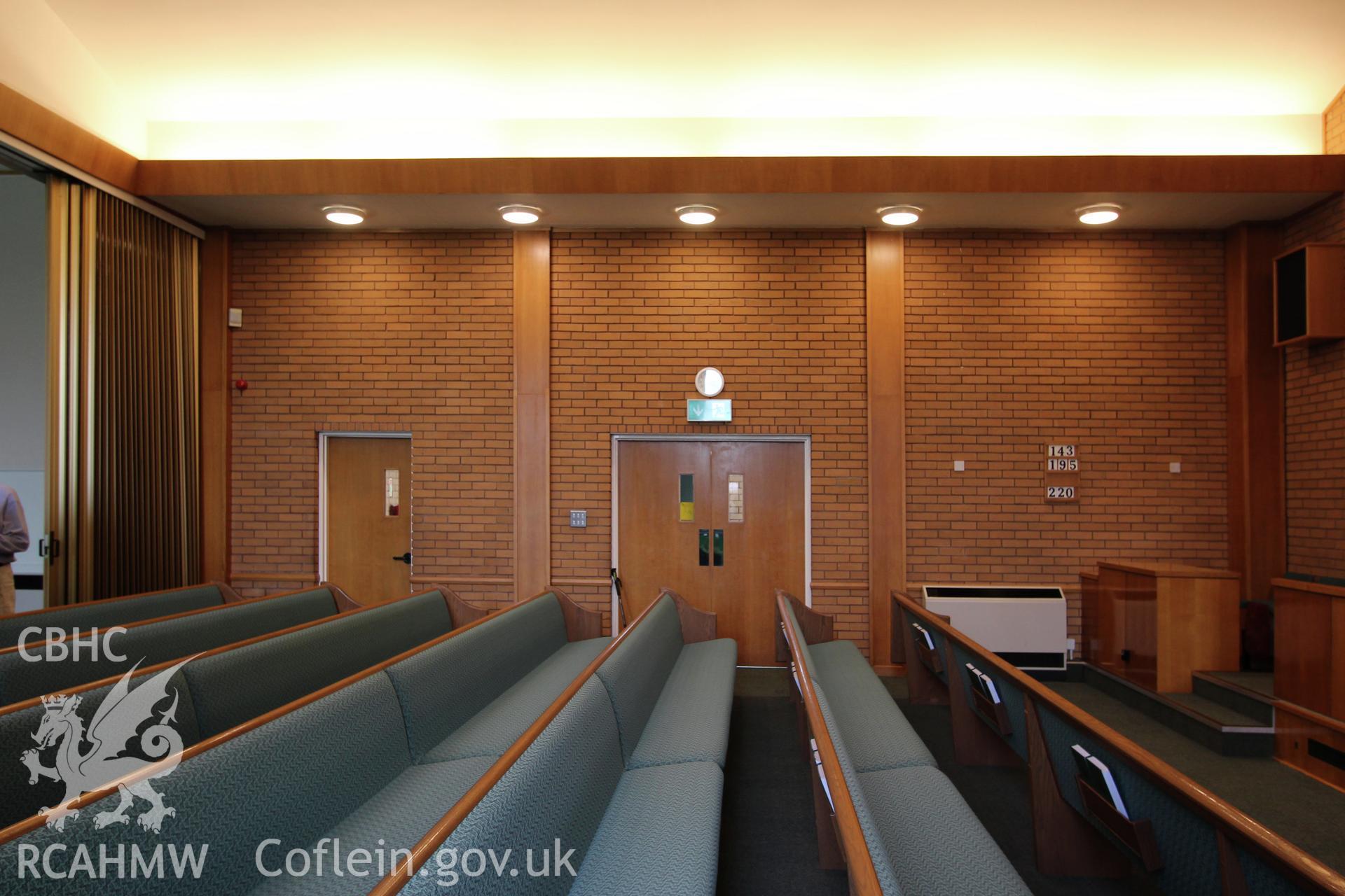 Vale Road Church of Latter Day Saints, Rhyl, chapel auditorium interior