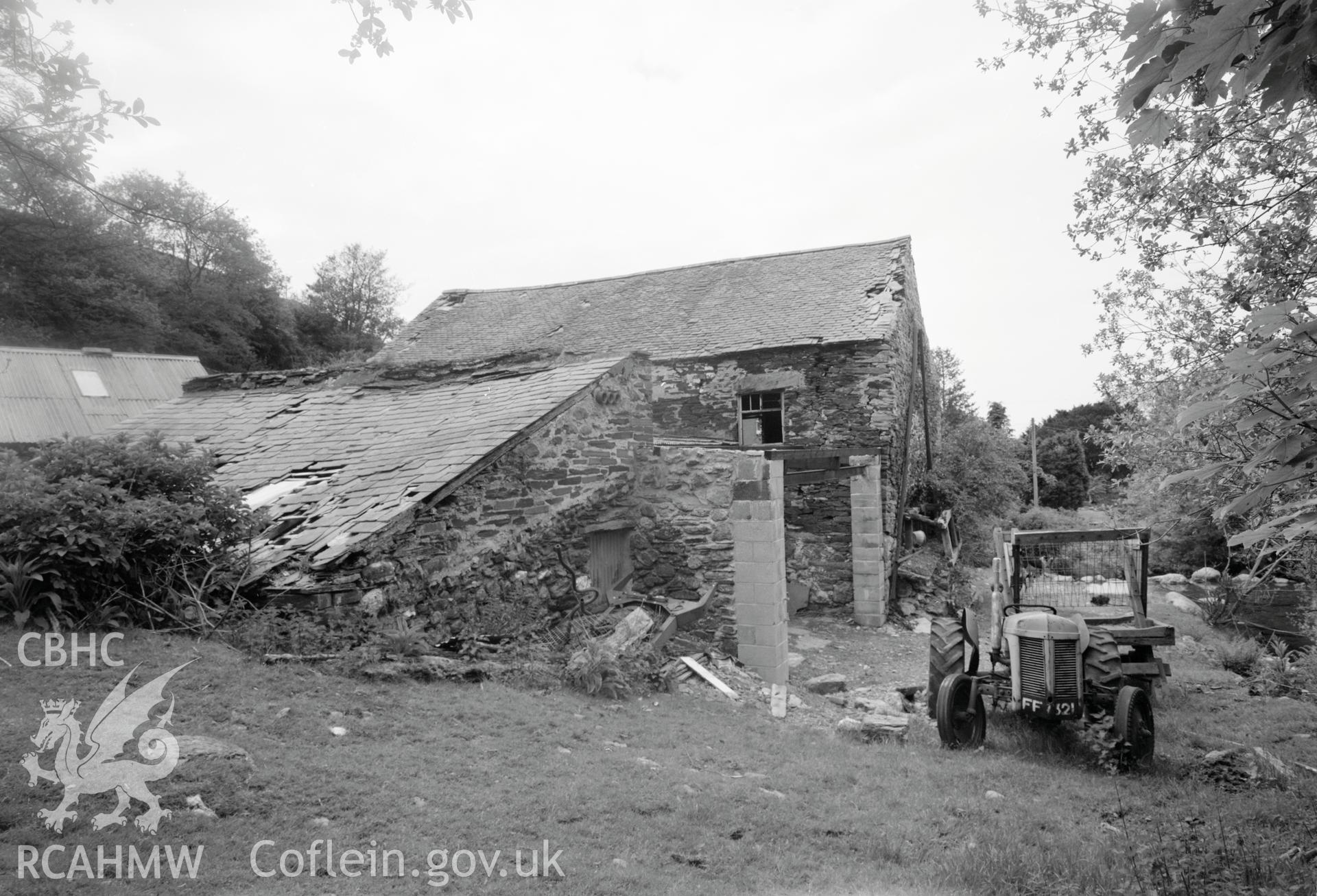 Digital copy of a negative showing view of Pandy Dolau Gwyn, taken by RCAHMW.