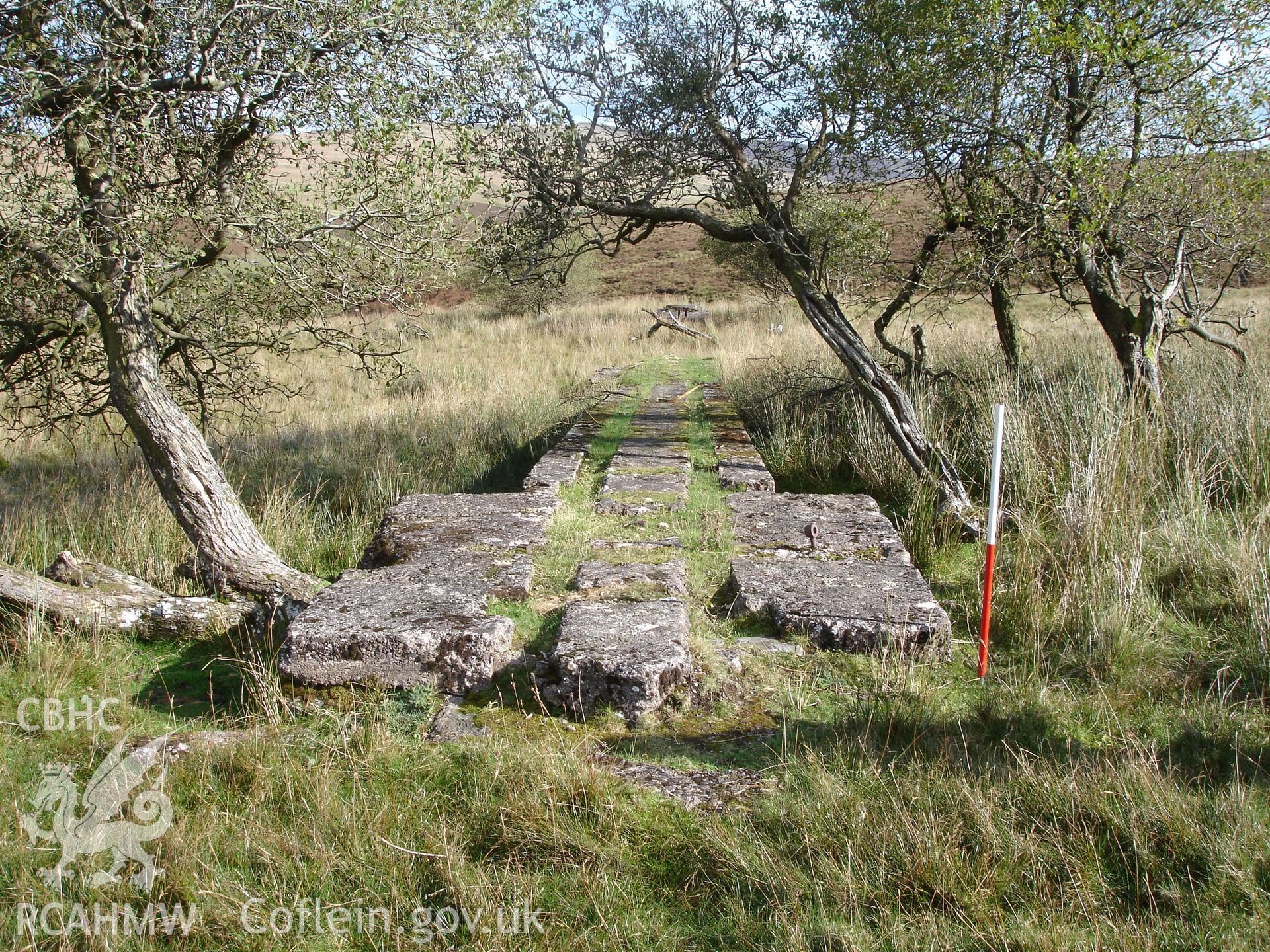 Digital colour photograph of Grwyne Fawr Reservoir Structure IV taken on 26/09/2007 by R.P.Sambrook during the Black Mountains Central (North) Survey undertaken by Trysor.