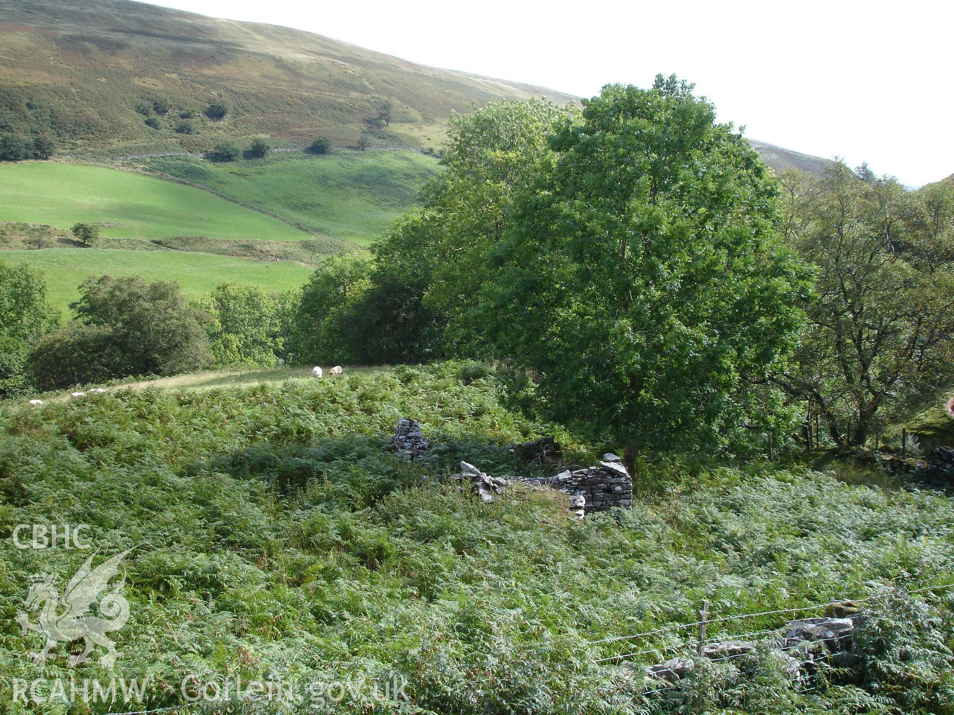 Digital colour photograph of Nant Isaf Dwelling taken on 16/09/2007 by R.P.Sambrook during the Black Mountains Central (North) Survey undertaken by Trysor.