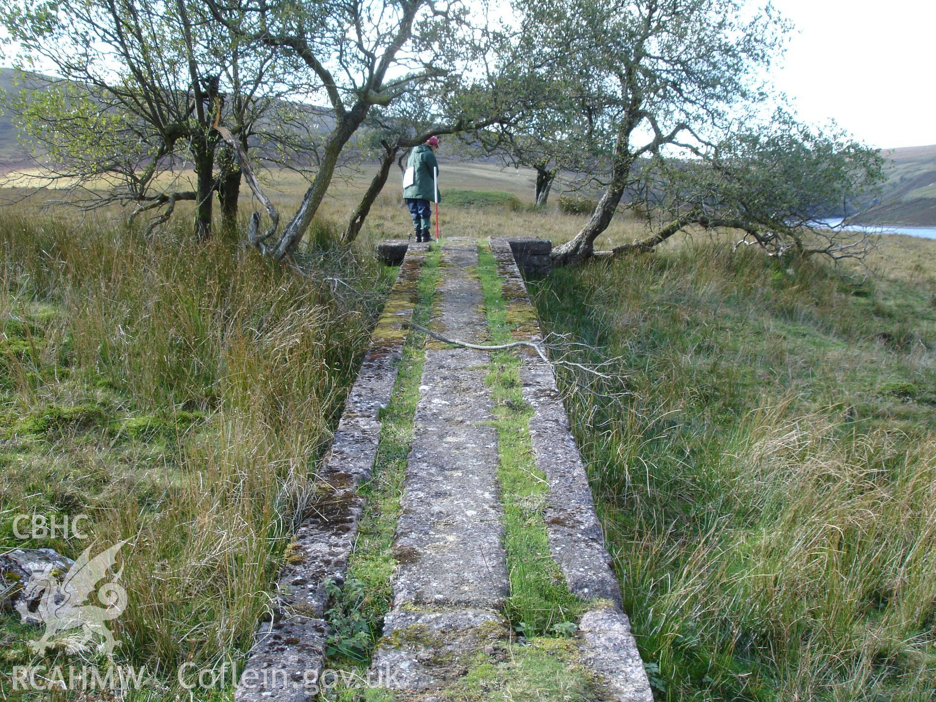 Digital colour photograph of Grwyne Fawr Reservoir Structure IV taken on 26/09/2007 by R.P.Sambrook during the Black Mountains Central (North) Survey undertaken by Trysor.