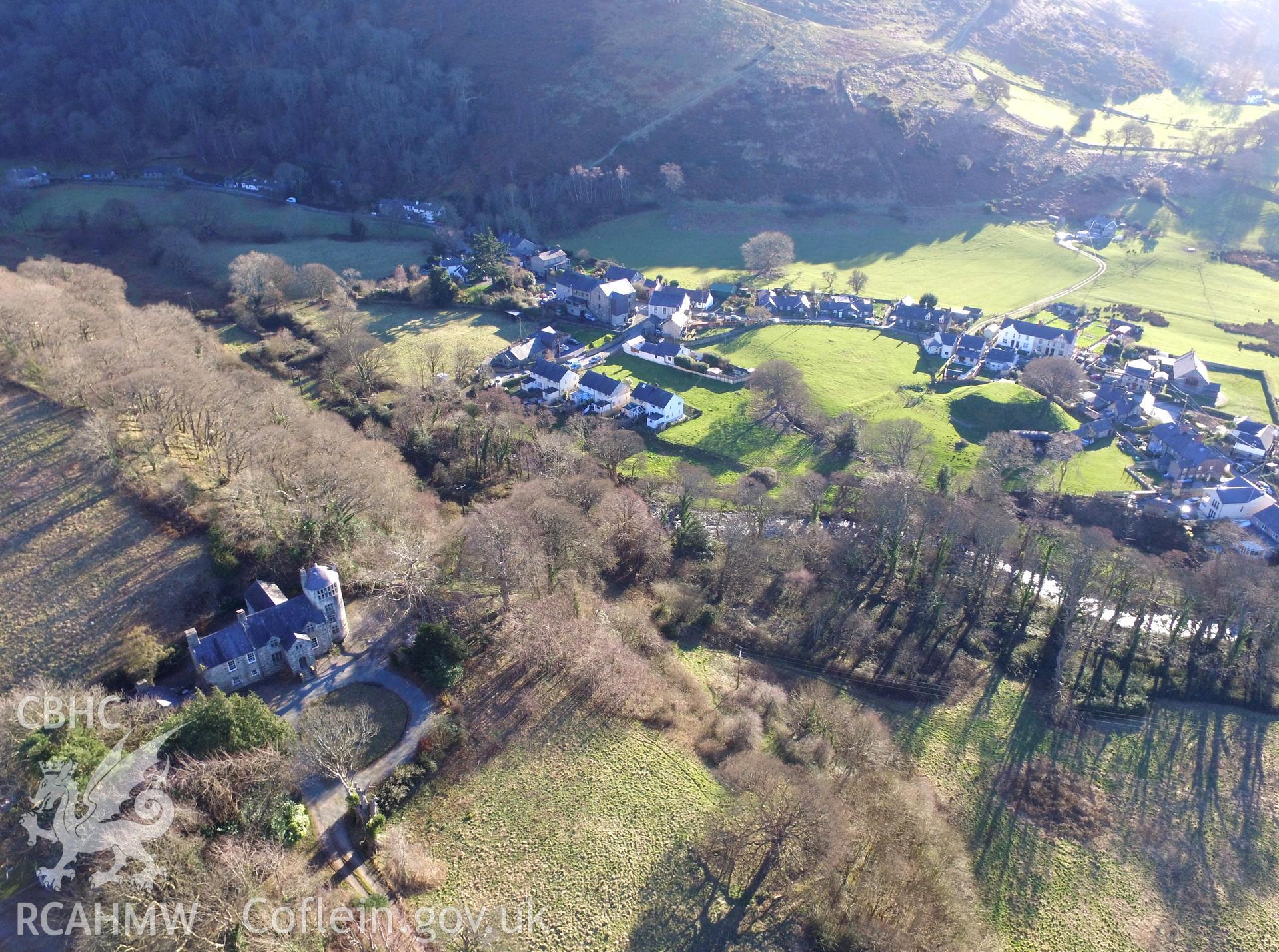 Photo showing view of Aber, taken by Paul R. Davis, February 2018.