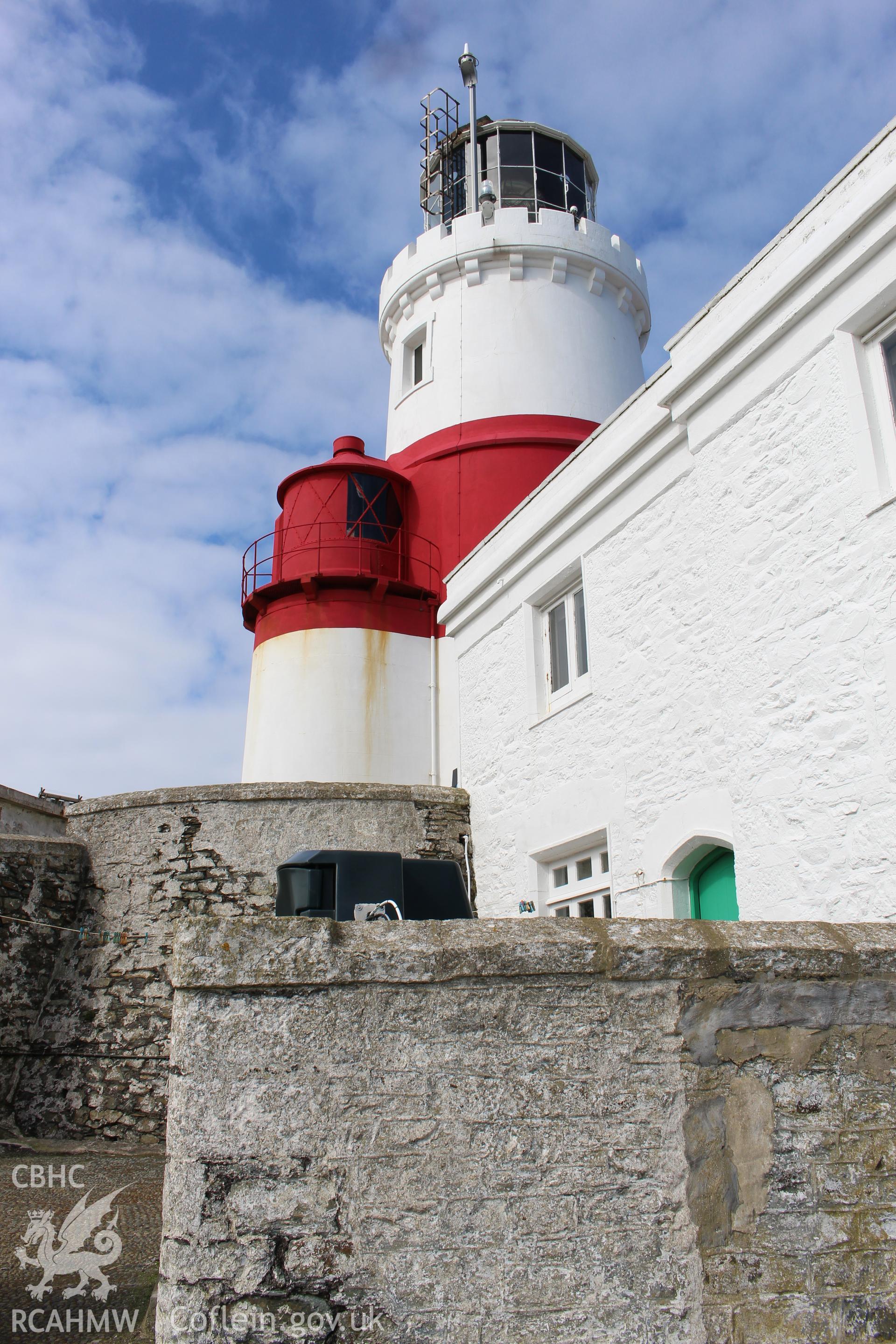 Skerries Lighthouse. Investigator's photographic survey for the CHERISH Project. ? Crown: CHERISH PROJECT 2018. Produced with EU funds through the Ireland Wales Co-operation Programme 2014-2020. All material made freely available through the Open Government Licence.