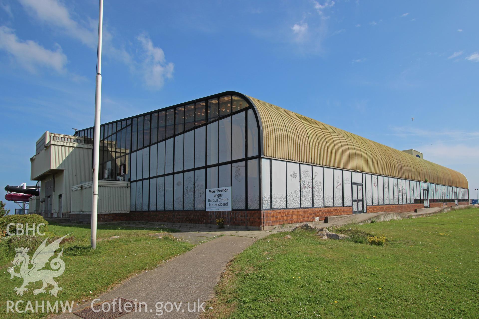 Exterior view of Rhyl Sun Centre, taken by Sue Fielding, 27th May 2016.