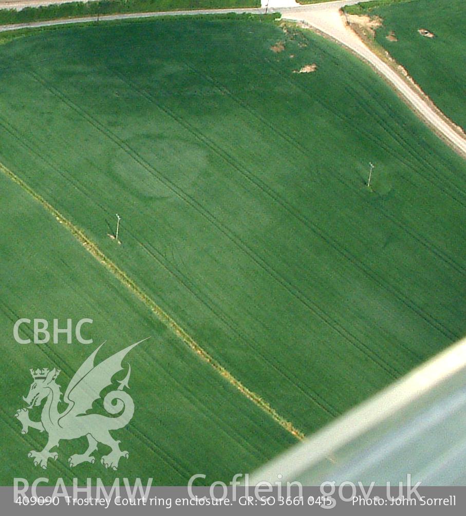 View of Trostrey Crop Circle, taken by John Sorrell, undated.