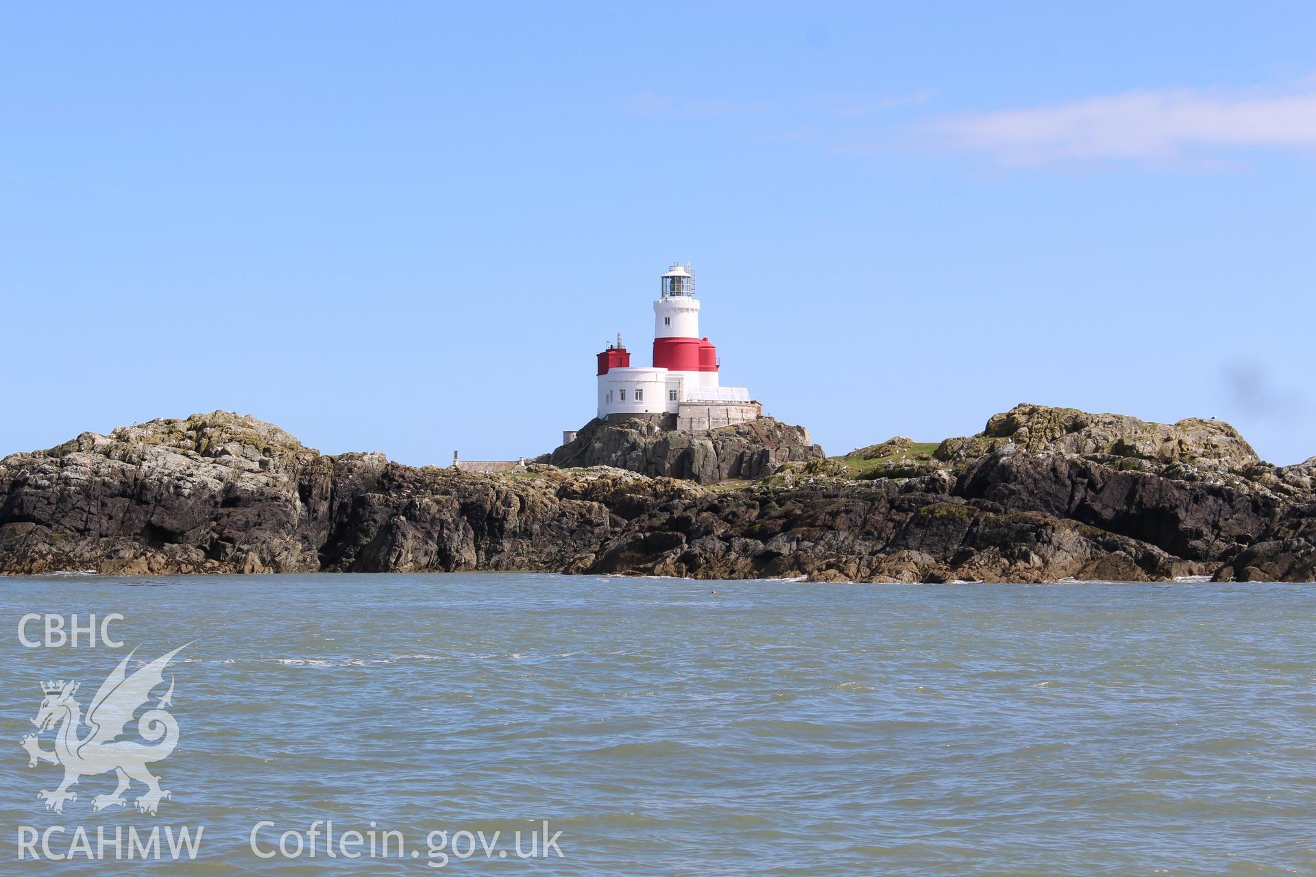 Skerries Lighthouse. Investigator's photographic survey for the CHERISH Project. ? Crown: CHERISH PROJECT 2018. Produced with EU funds through the Ireland Wales Co-operation Programme 2014-2020. All material made freely available through the Open Government Licence.