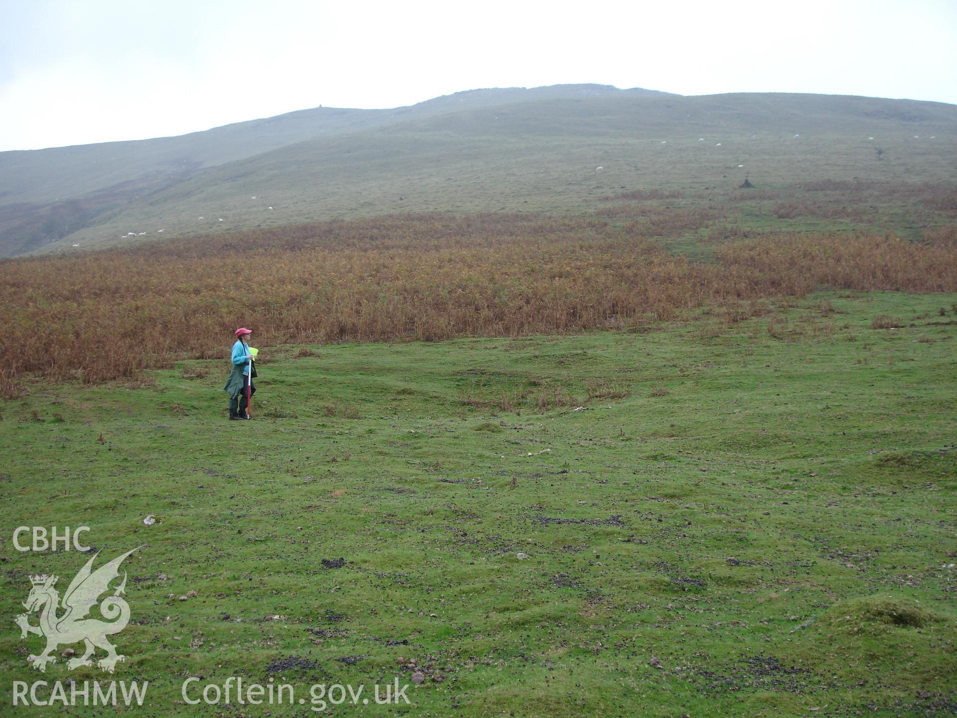 Digital colour photograph of Blaenau Uchaf Earthwork taken on 07/10/2007 by R.P.Sambrook during the Black Mountains Central (North) Survey undertaken by Trysor.