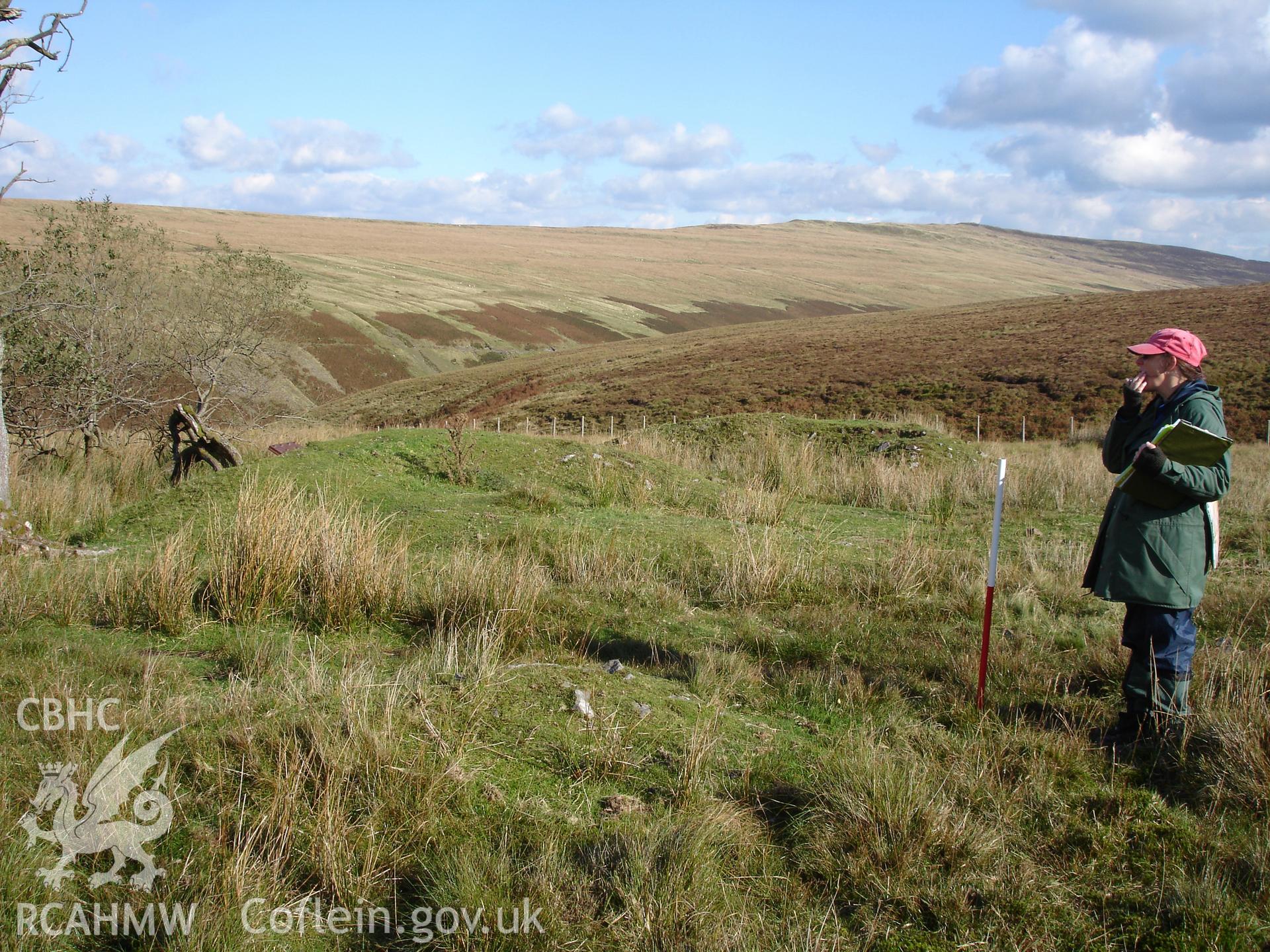 Digital colour photograph of Grwyne Fawr Reservoir Mound VI taken on 26/09/2007 by R.P.Sambrook during the Black Mountains Central (North) Survey undertaken by Trysor.
