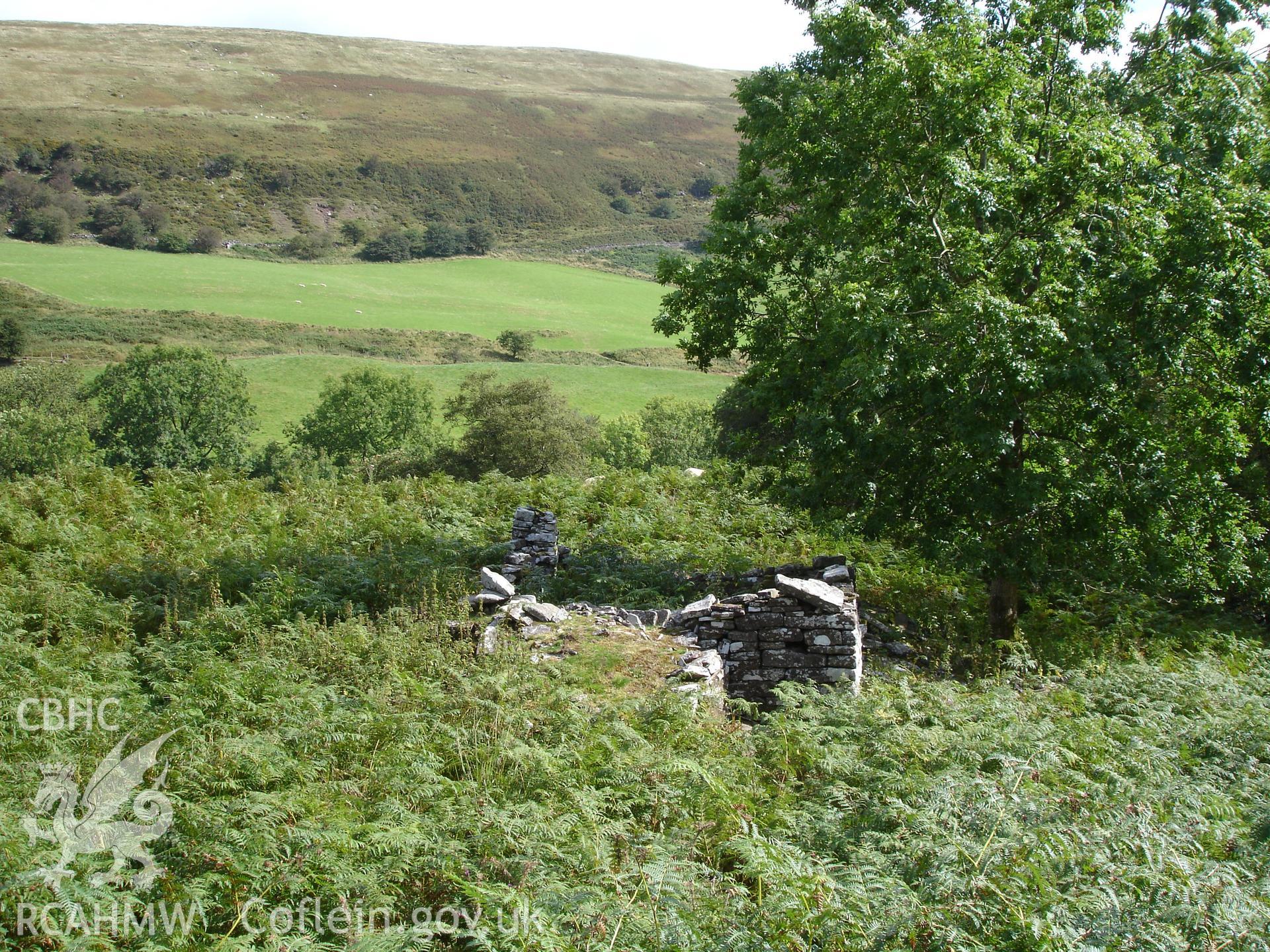 Digital colour photograph of Nant Isaf Dwelling taken on 16/09/2007 by R.P.Sambrook during the Black Mountains Central (North) Survey undertaken by Trysor.