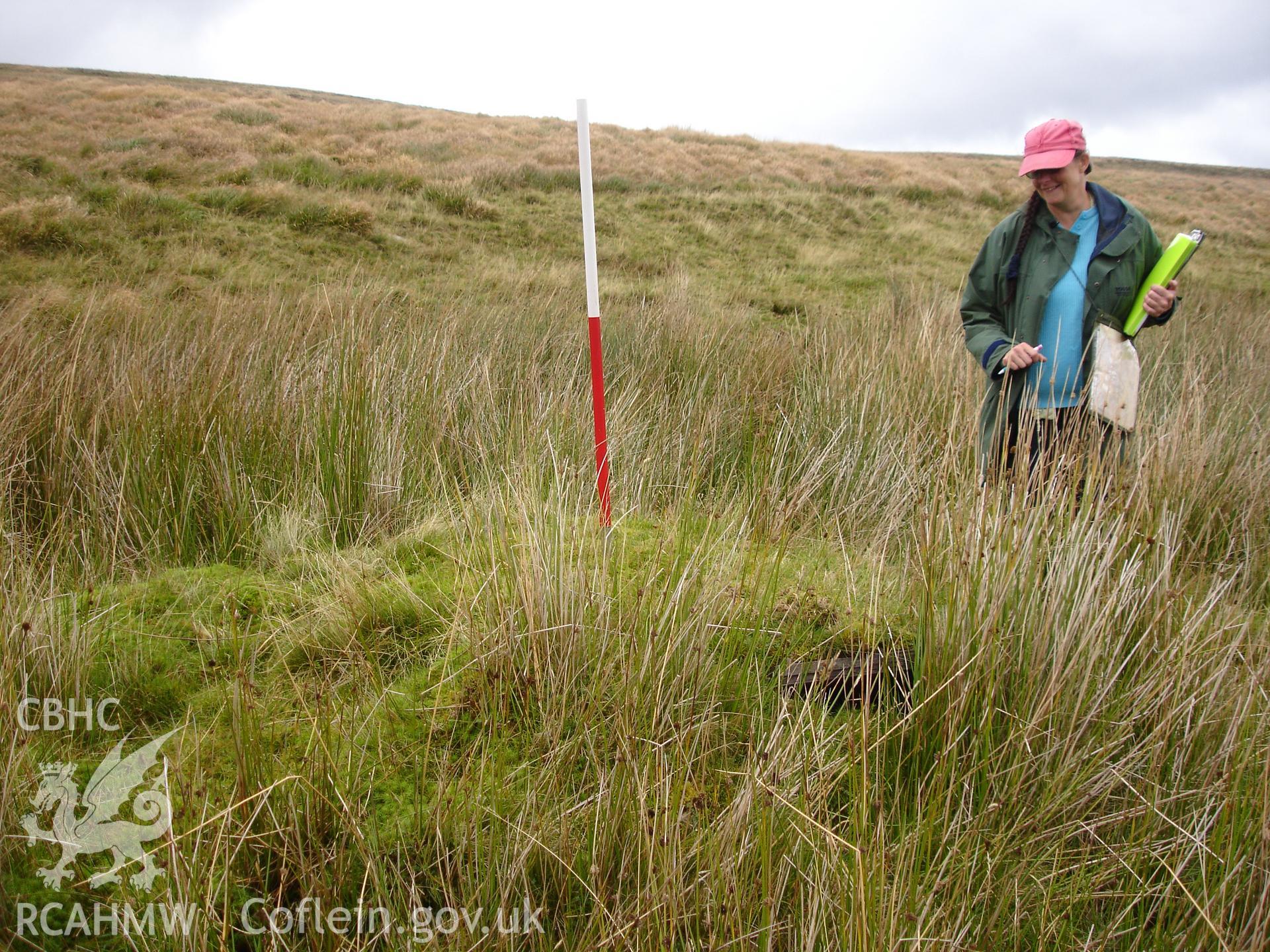 Digital colour photograph of Grwyne Fawr Reservoir Mound III taken on 22/09/2007 by R.P.Sambrook during the Black Mountains Central (North) Survey undertaken by Trysor.