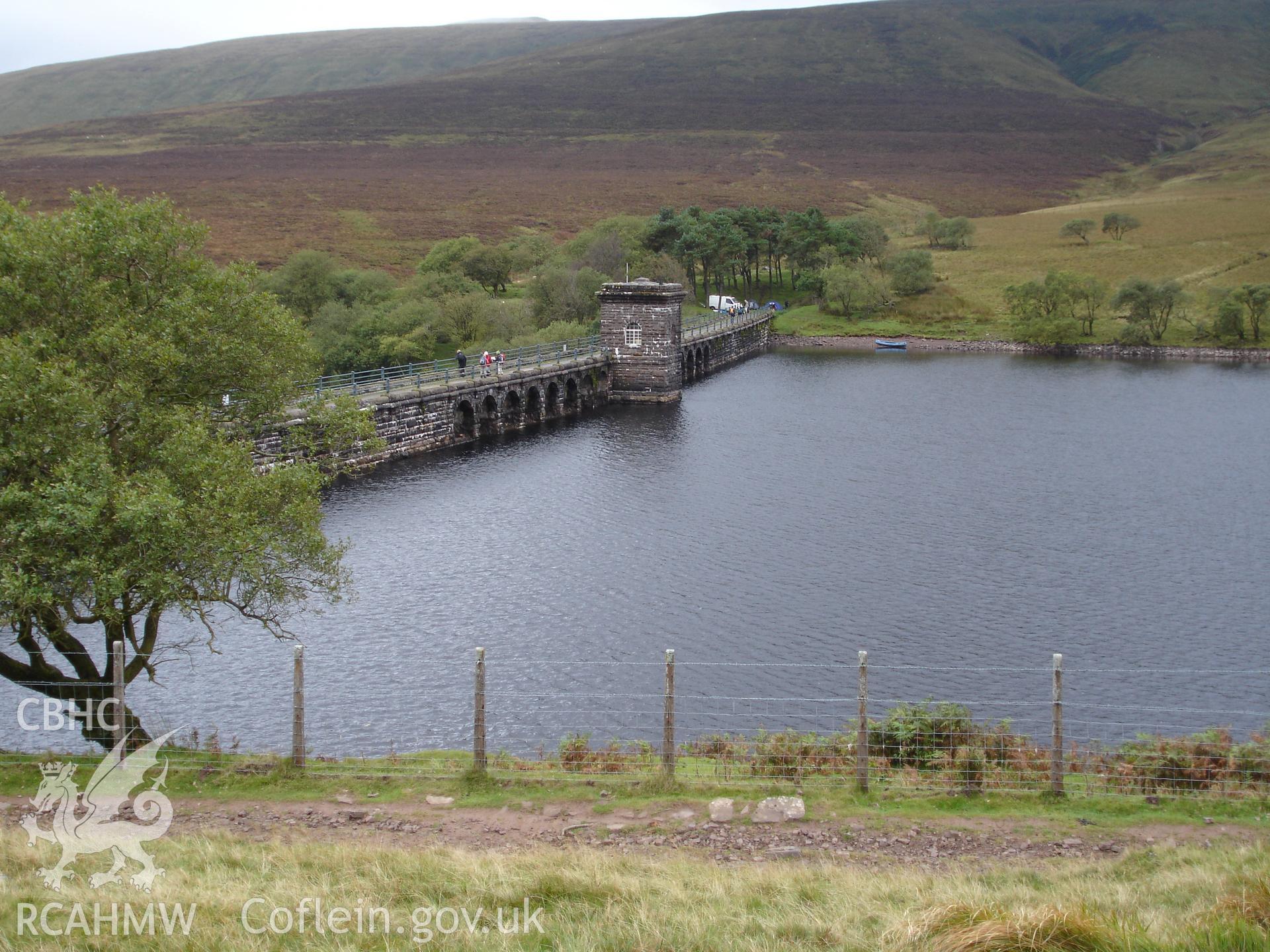Digital colour photograph of Grwyne Fawr Reservoir Valve Tower taken on 22/09/2007 by R.P.Sambrook during the Black Mountains Central (North) Survey undertaken by Trysor.
