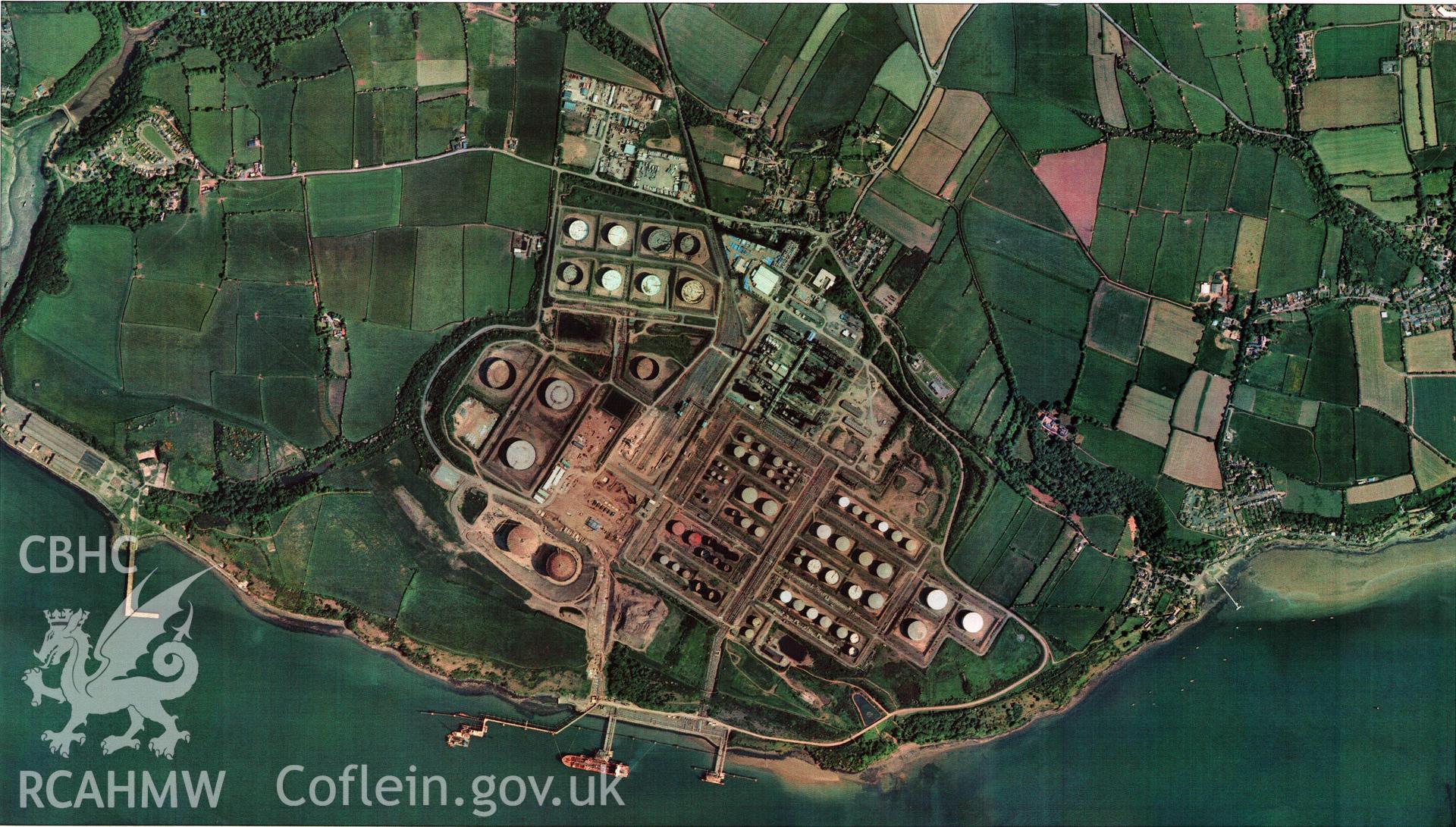 Digital copy of an aerial photograph taken in 2006, showing the assessment area.