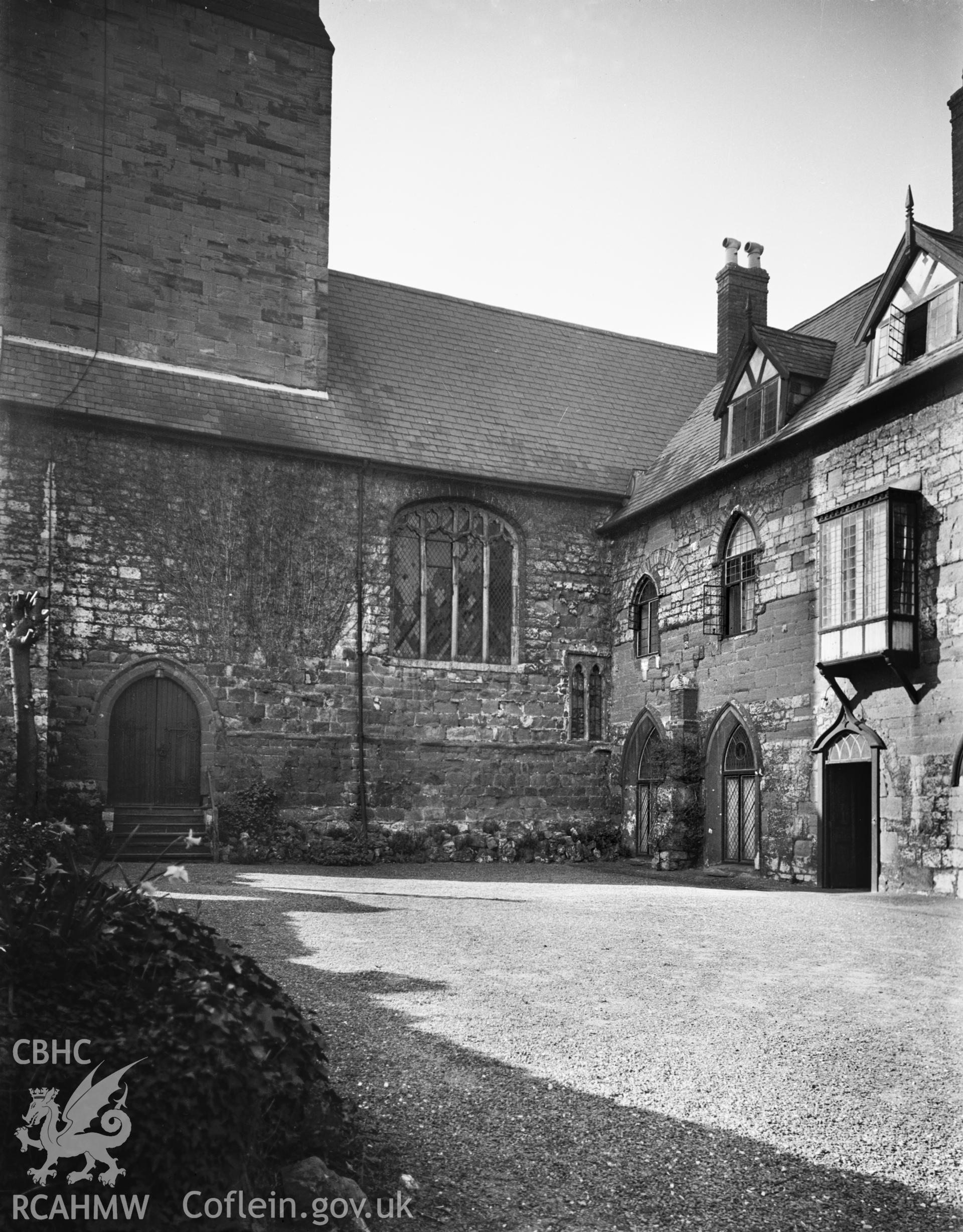 One black and white photograph of Henblas, Llangedwyn. Negative held.