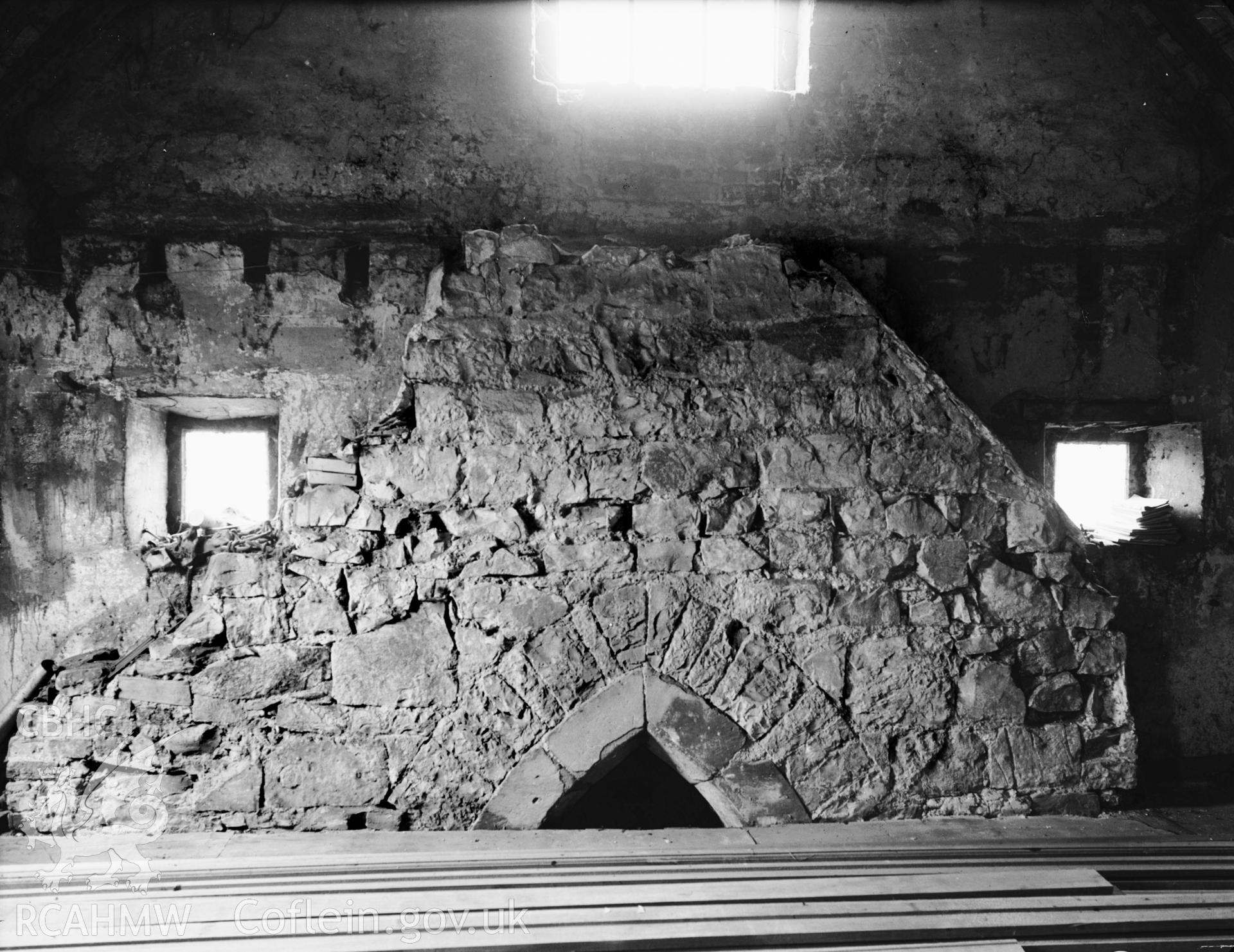 East gable from inside