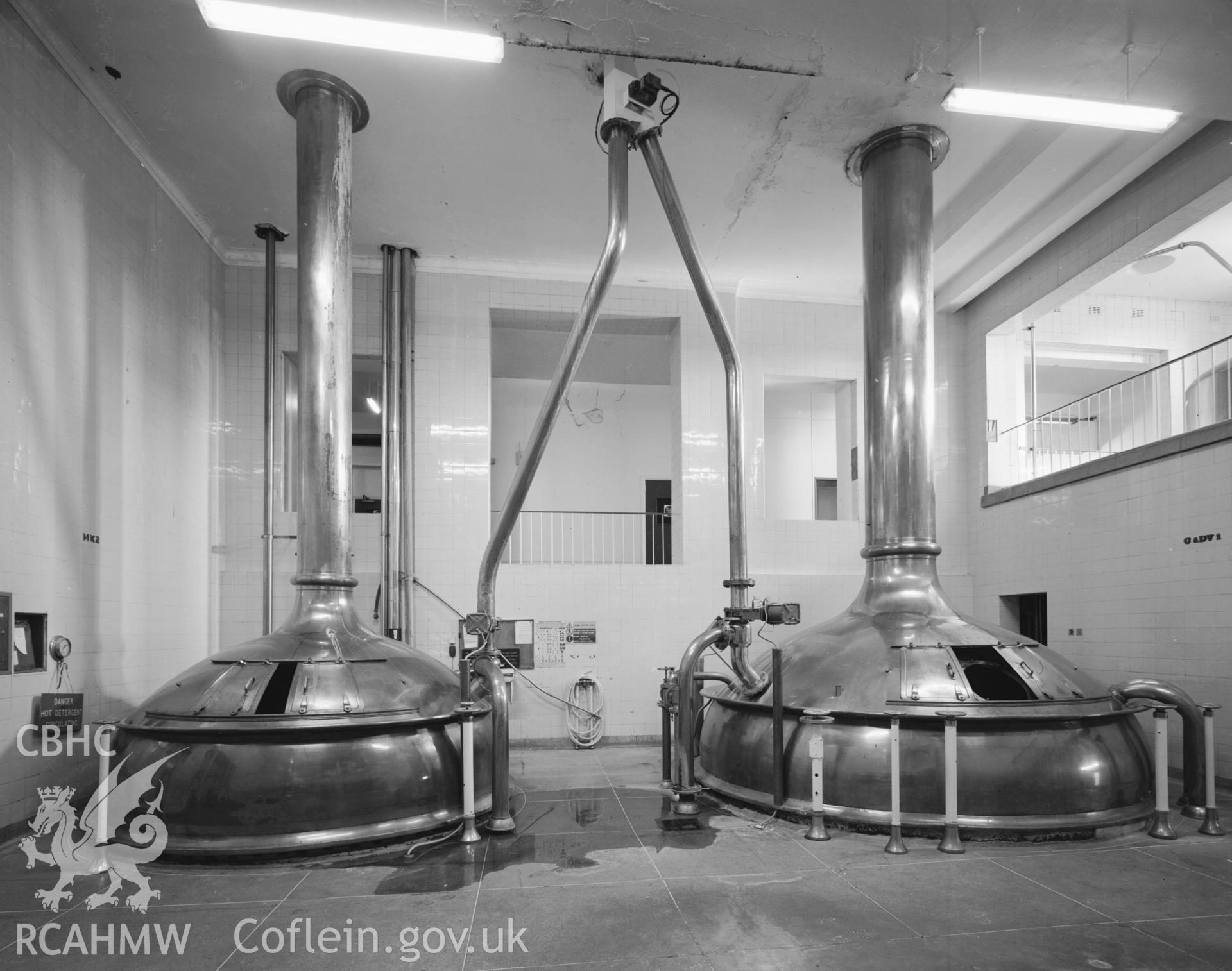 Brewing hall: copper tuns