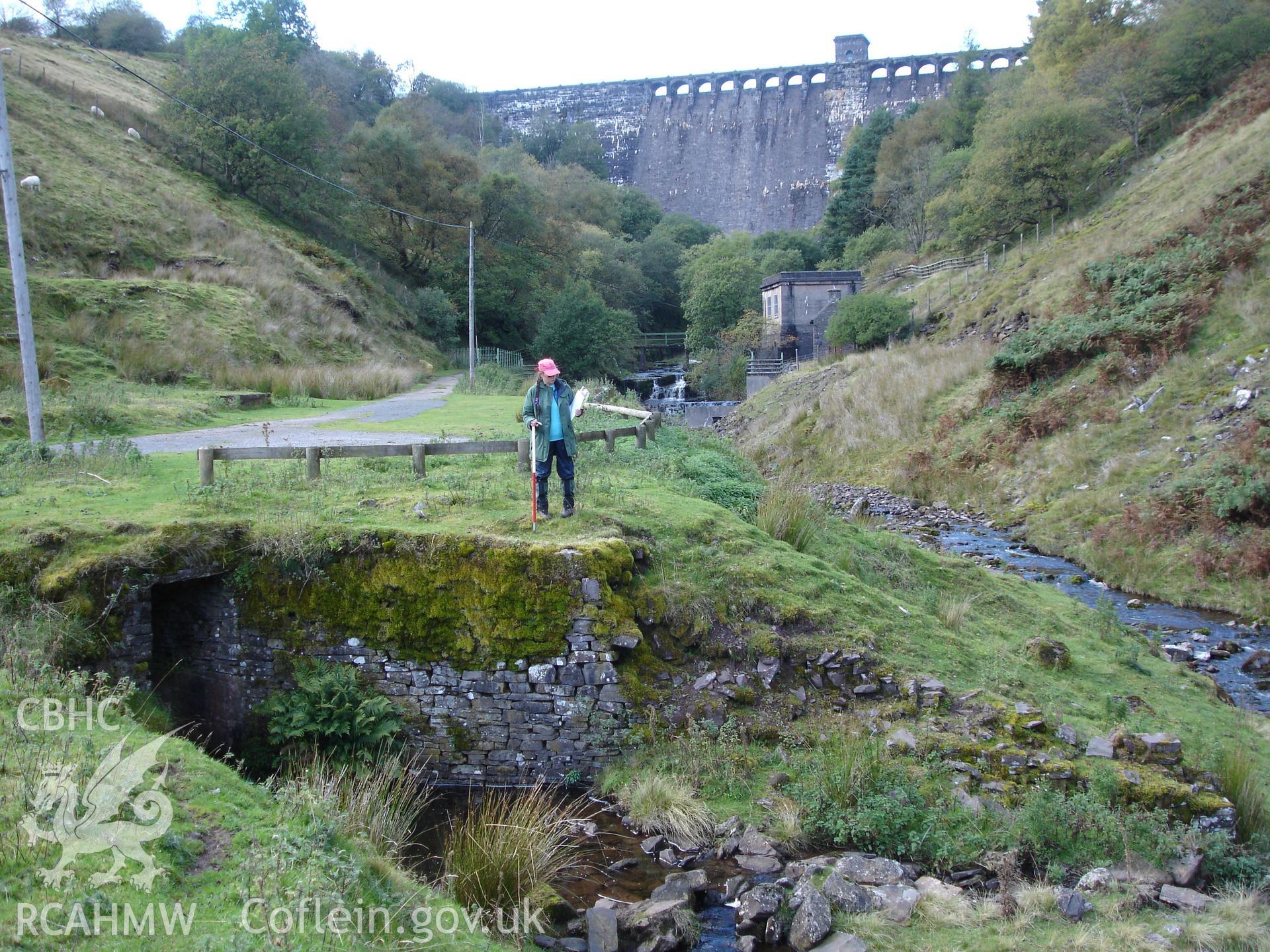 Digital colour photograph of Grwyne Fawr Reservoir Culvert taken on 26/09/2007 by R.P.Sambrook during the Black Mountains Central (North) Survey undertaken by Trysor.