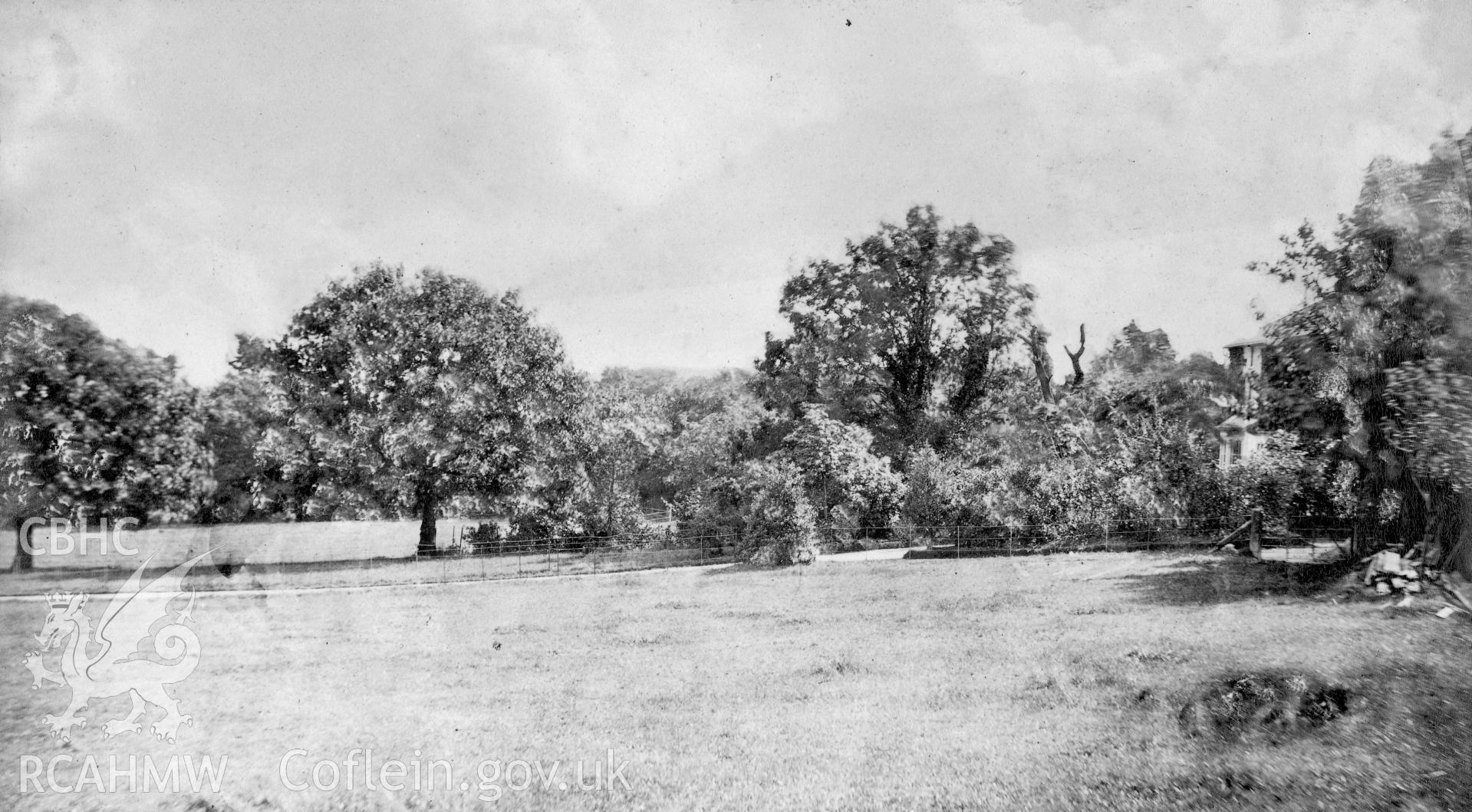 Postcard view showing Llwynderw, Black Pill.