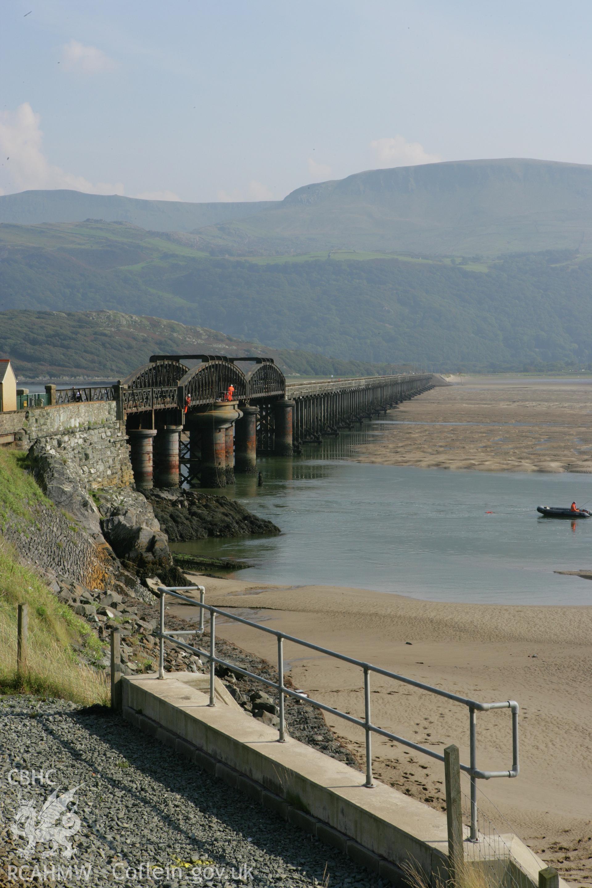 Photographic survey north-west end of Barmouth Railway Viaduct conducted on 19th September 2008.