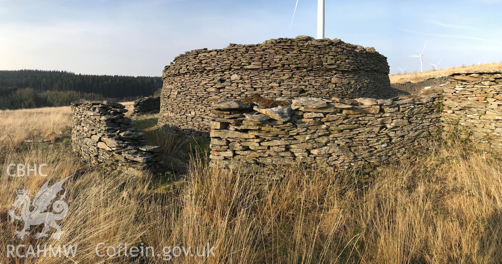 Digital colour photograph of Blaen Pelena possible cattle or sheepfold, Pelenna, east of Neath, taken by Paul R. Davis on 30th March 2019.